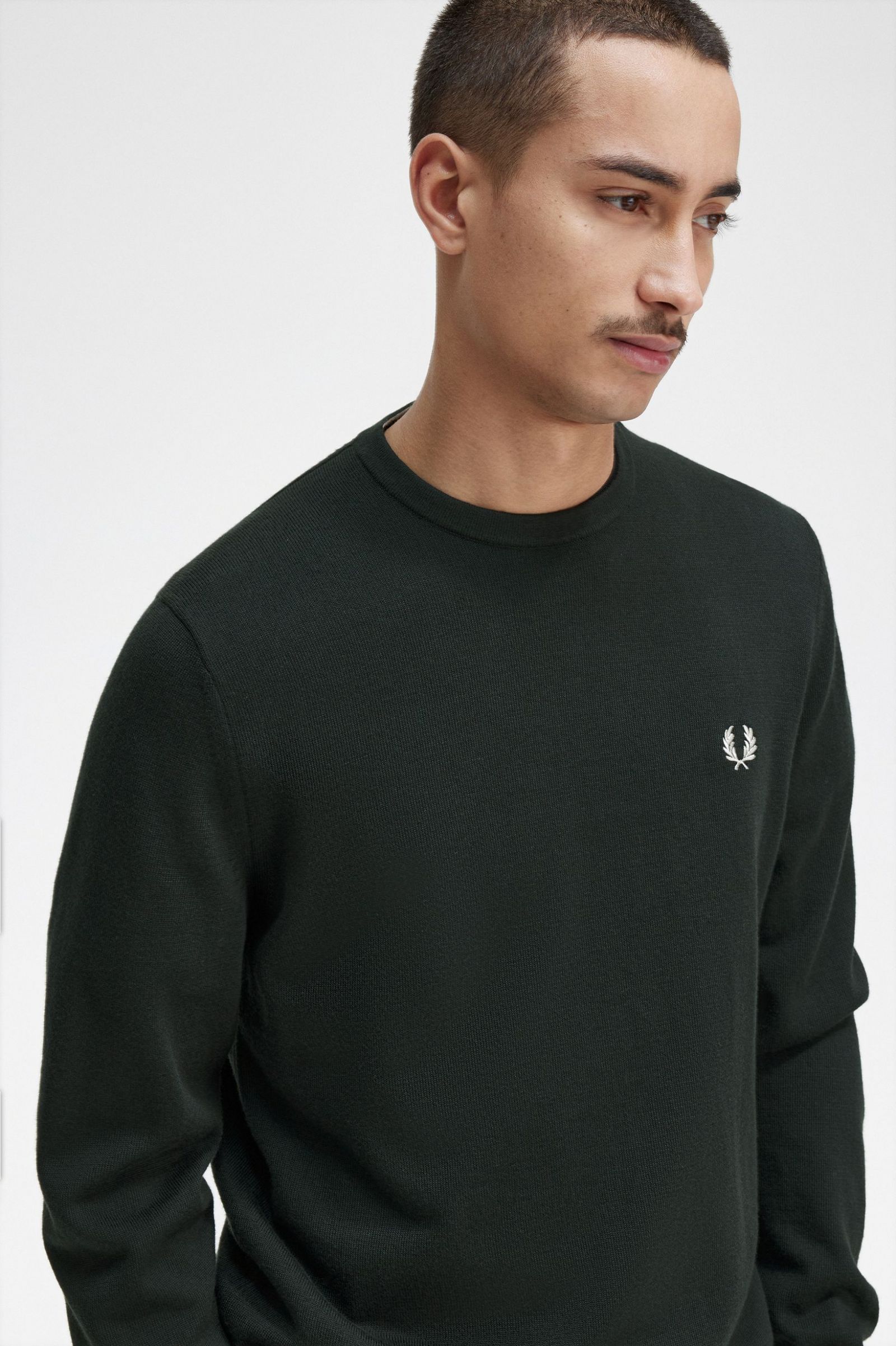 Classic Crew Neck Jumper Night Green