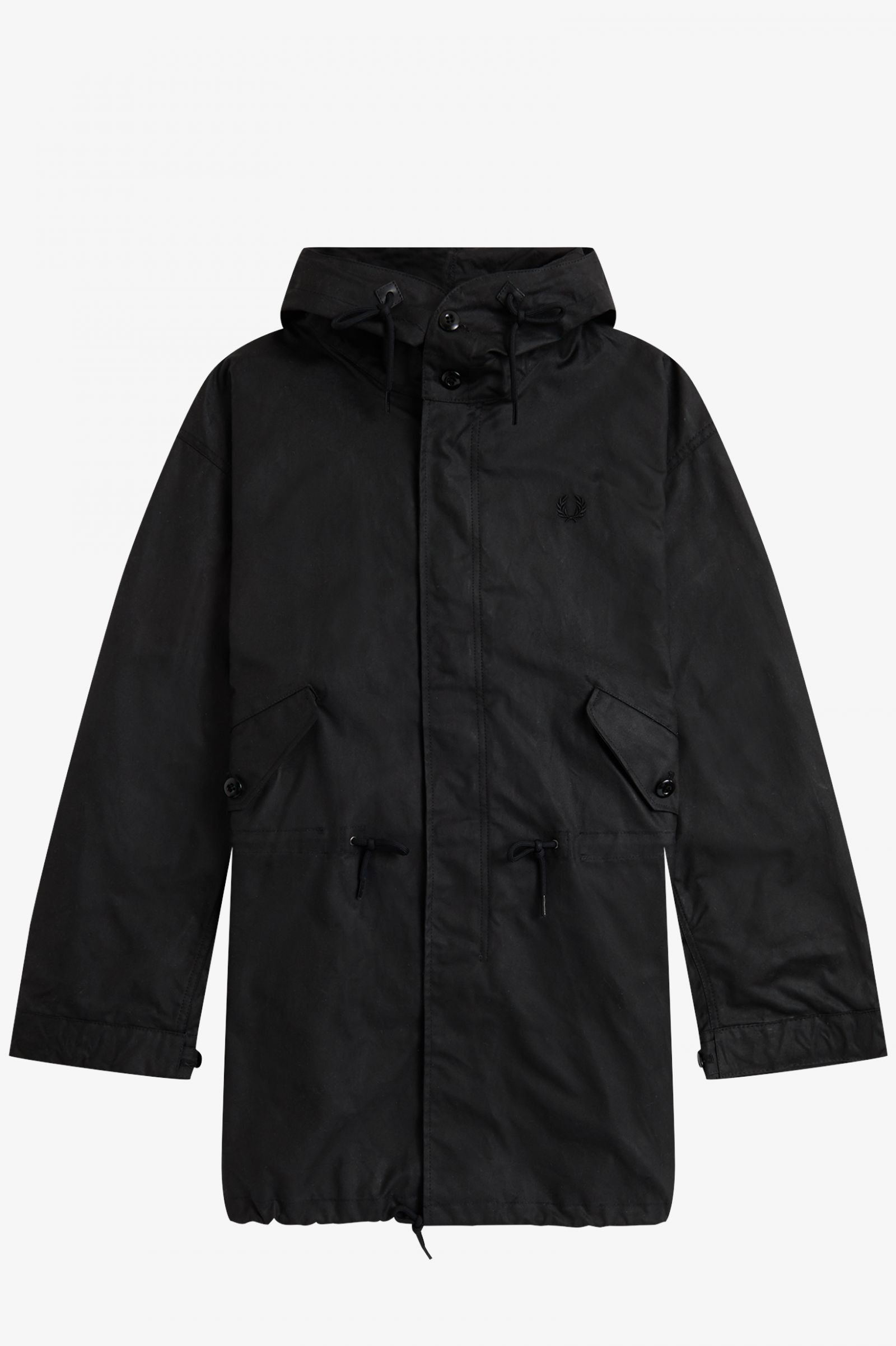 Made In EnglandWaxed Cotton Parka Black