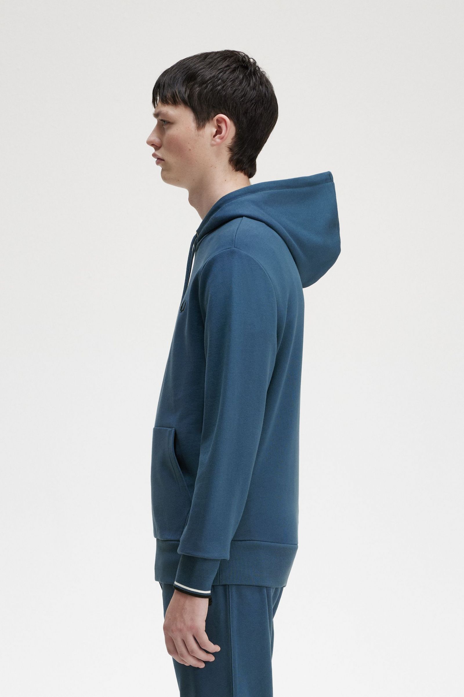 Tipped Hooded Sweatshirt Midnight Blue