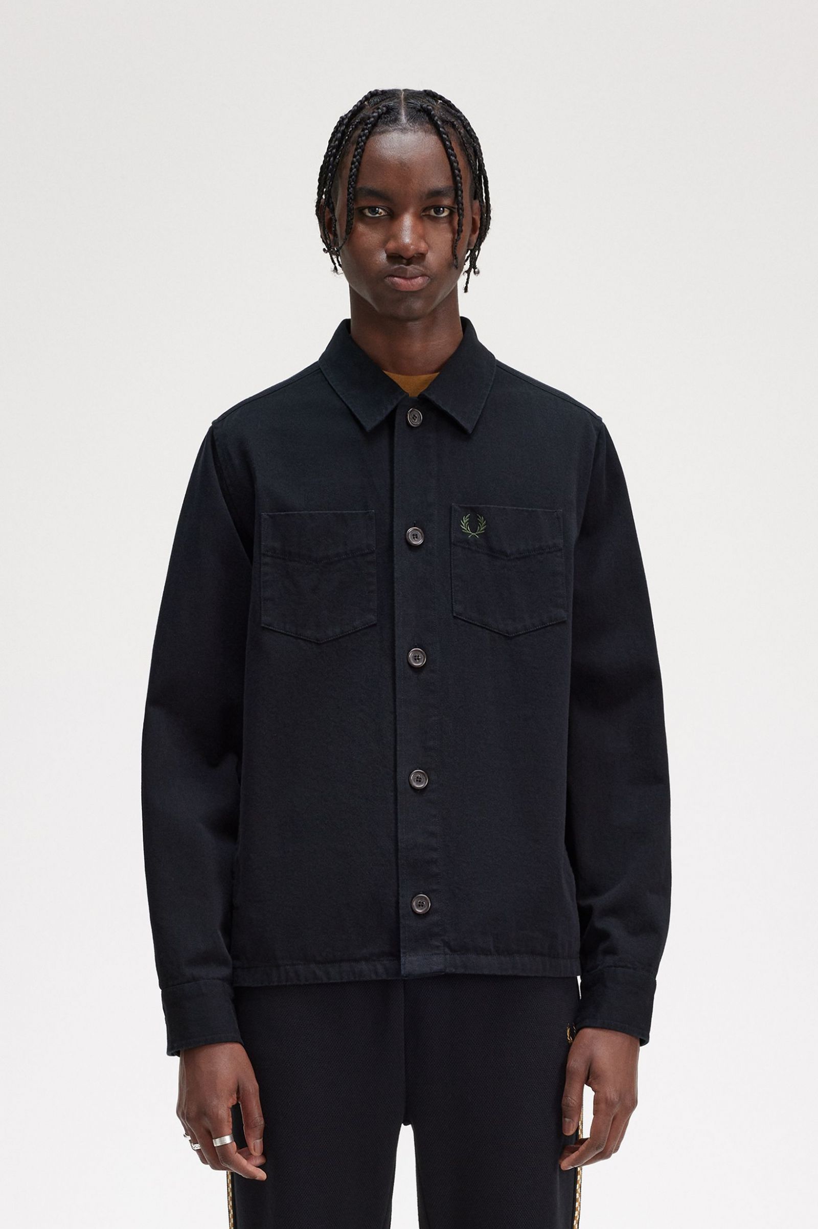 Twill Overshirt Black