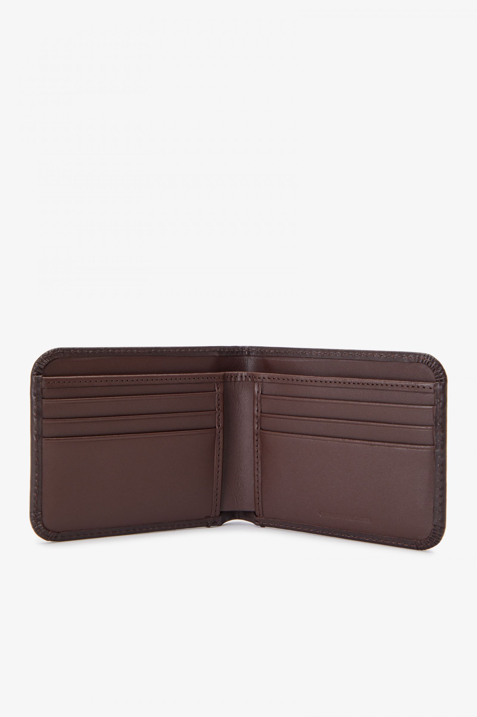 Burnished Leathr Billfold Wallet Burnt Tobacco