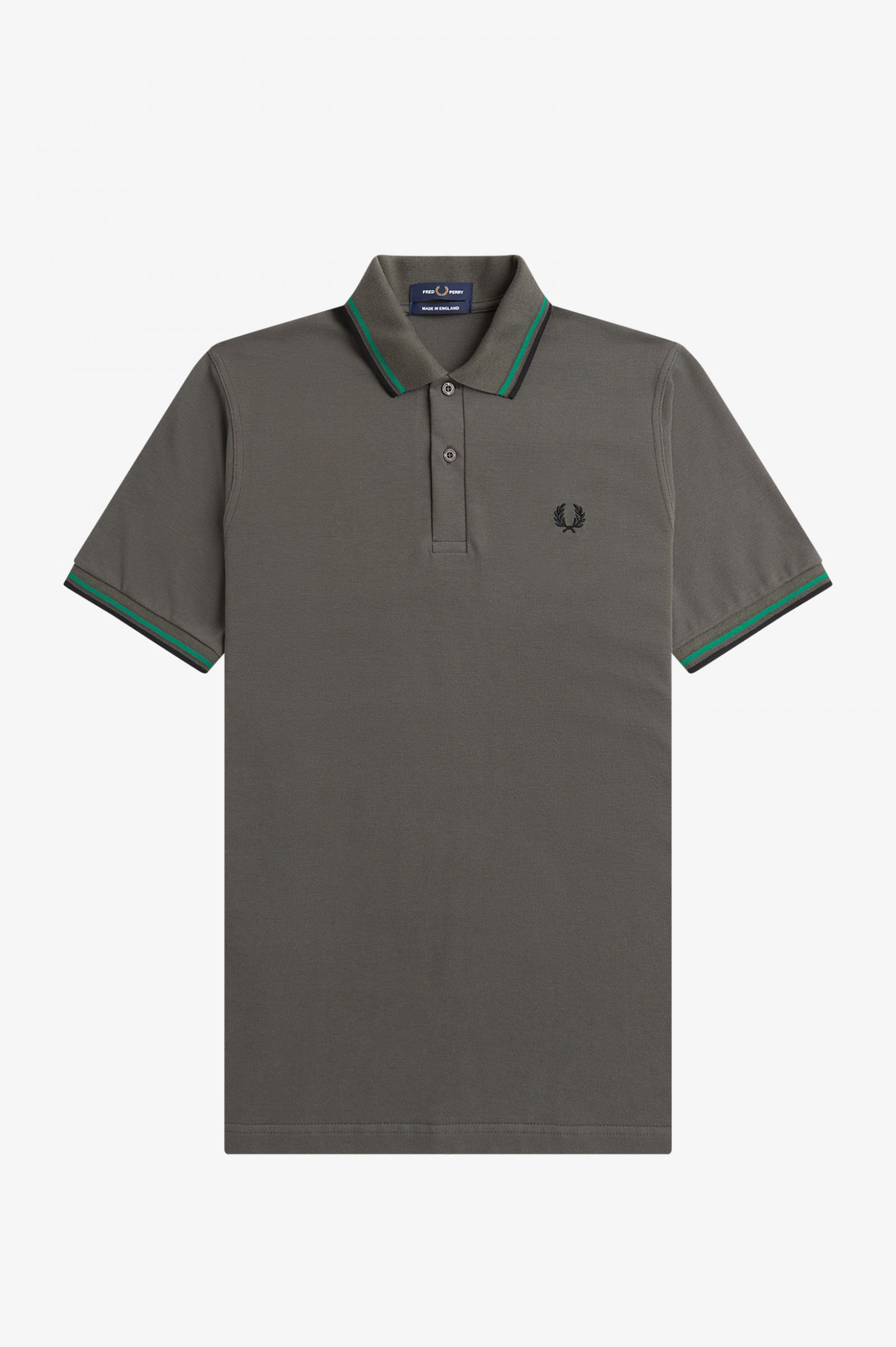 The Fred Perry ShirtM12 Field Green / Fred Perry Green / Black