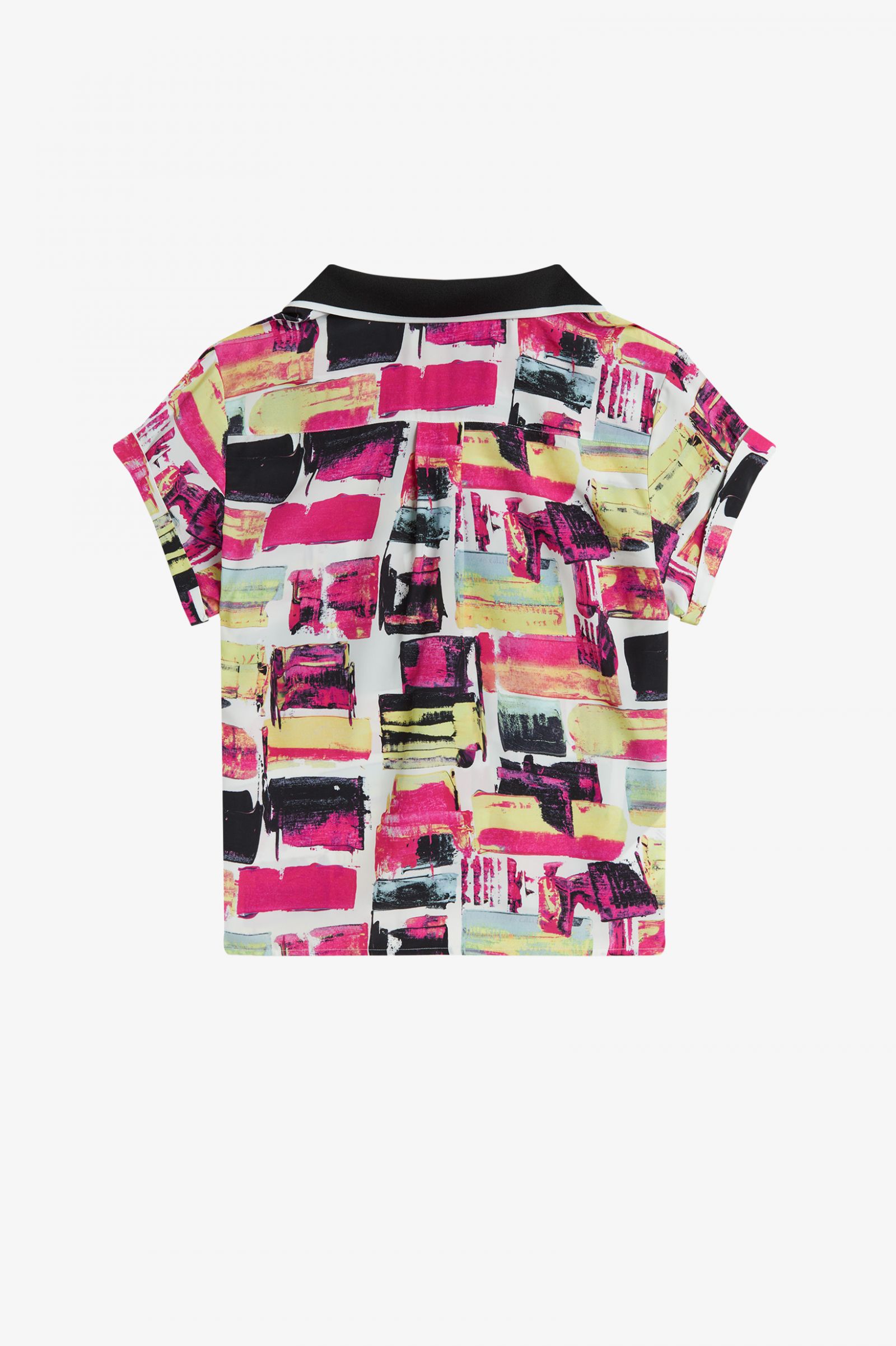 Amy Winehouse FoundationPrinted Bowling Shirt Black