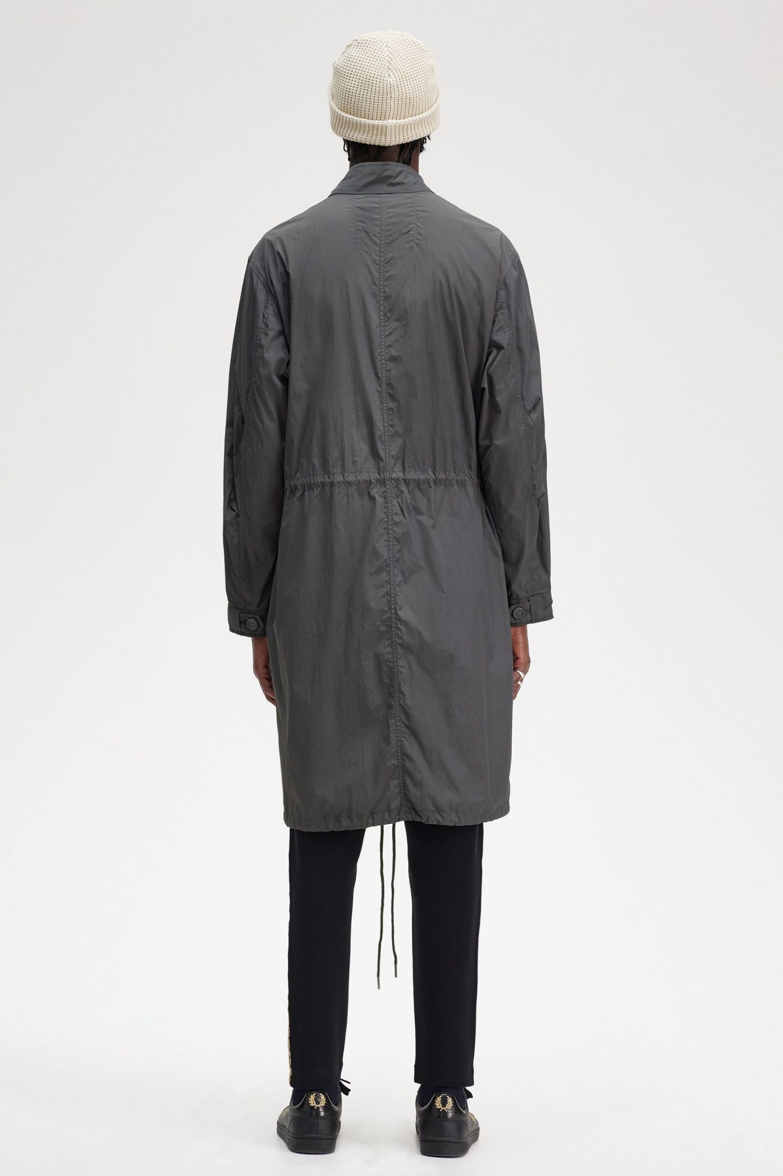 Straight Hem Parka Gunmetal
