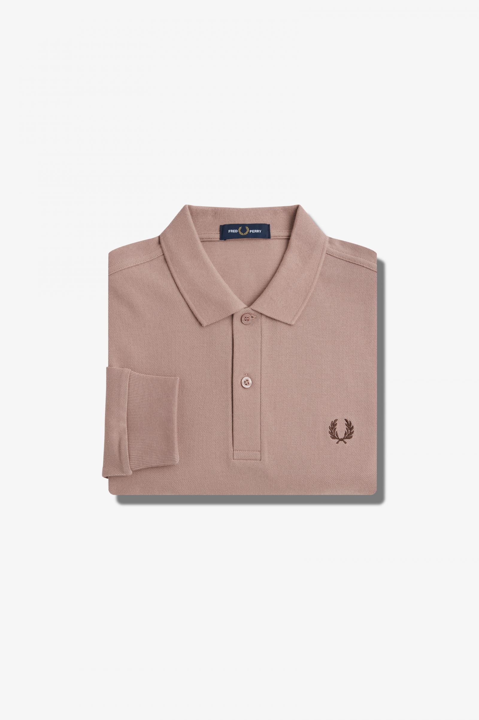 The Fred Perry ShirtM6006 Dark Pink / Burnt Tobacco
