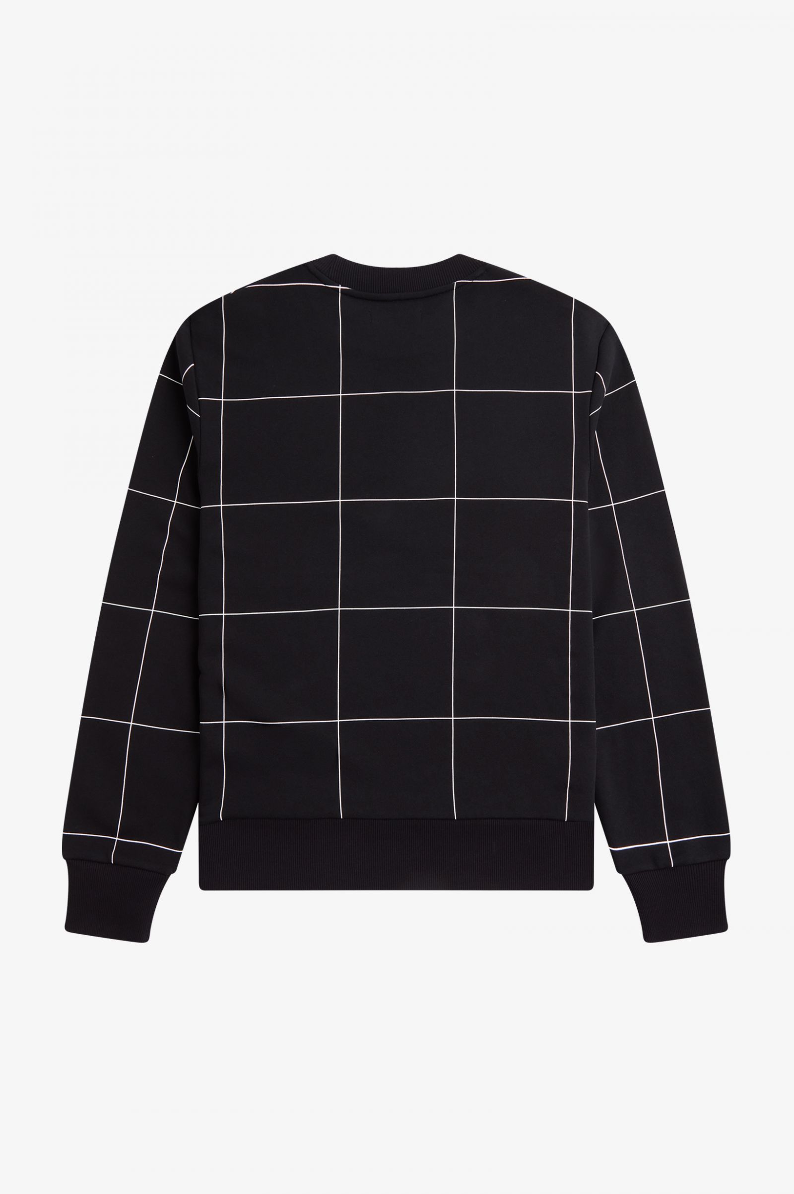 Grid Detail Sweatshirt Black