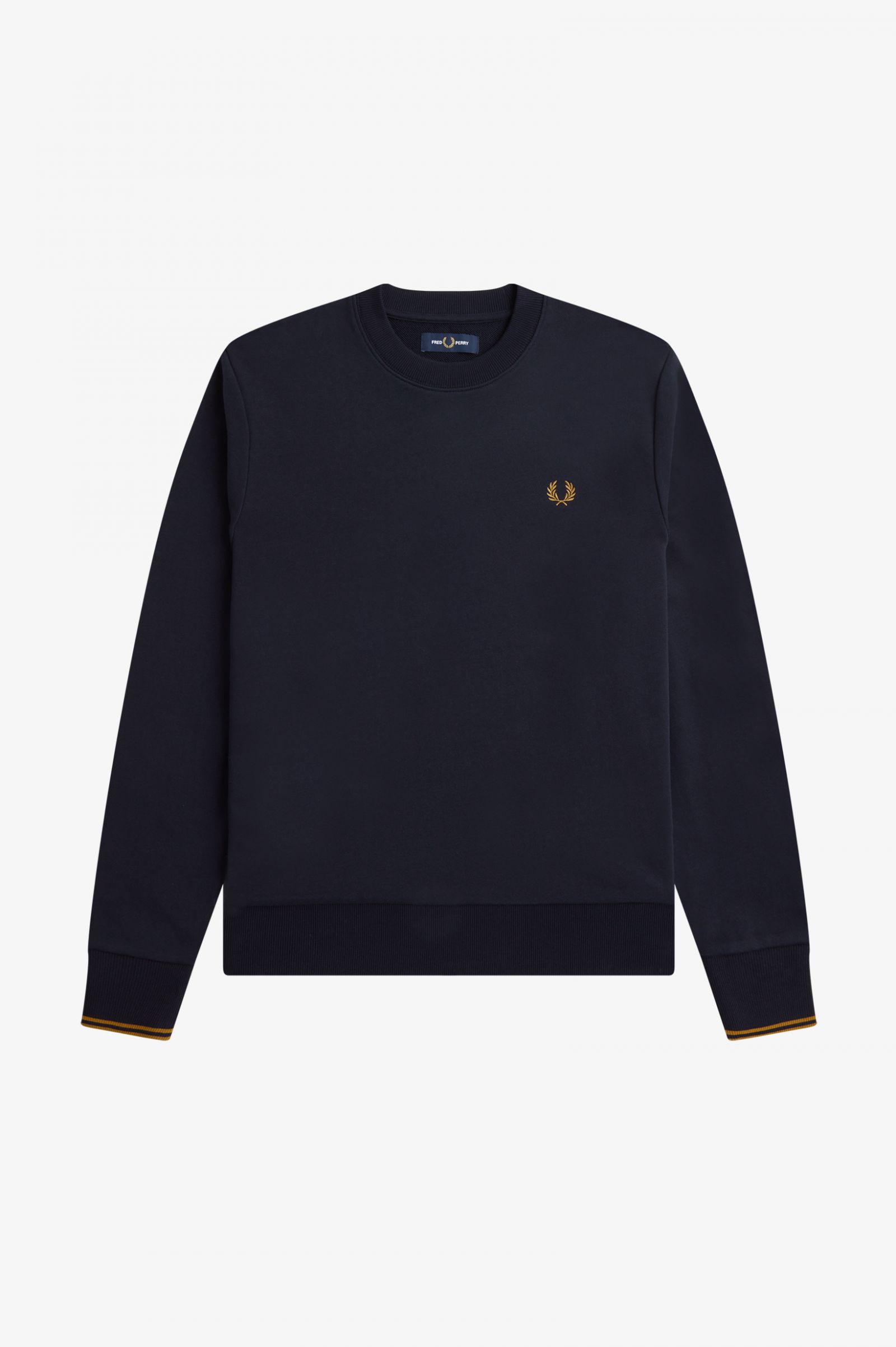Crew Neck Sweatshirt Navy / Dark Caramel