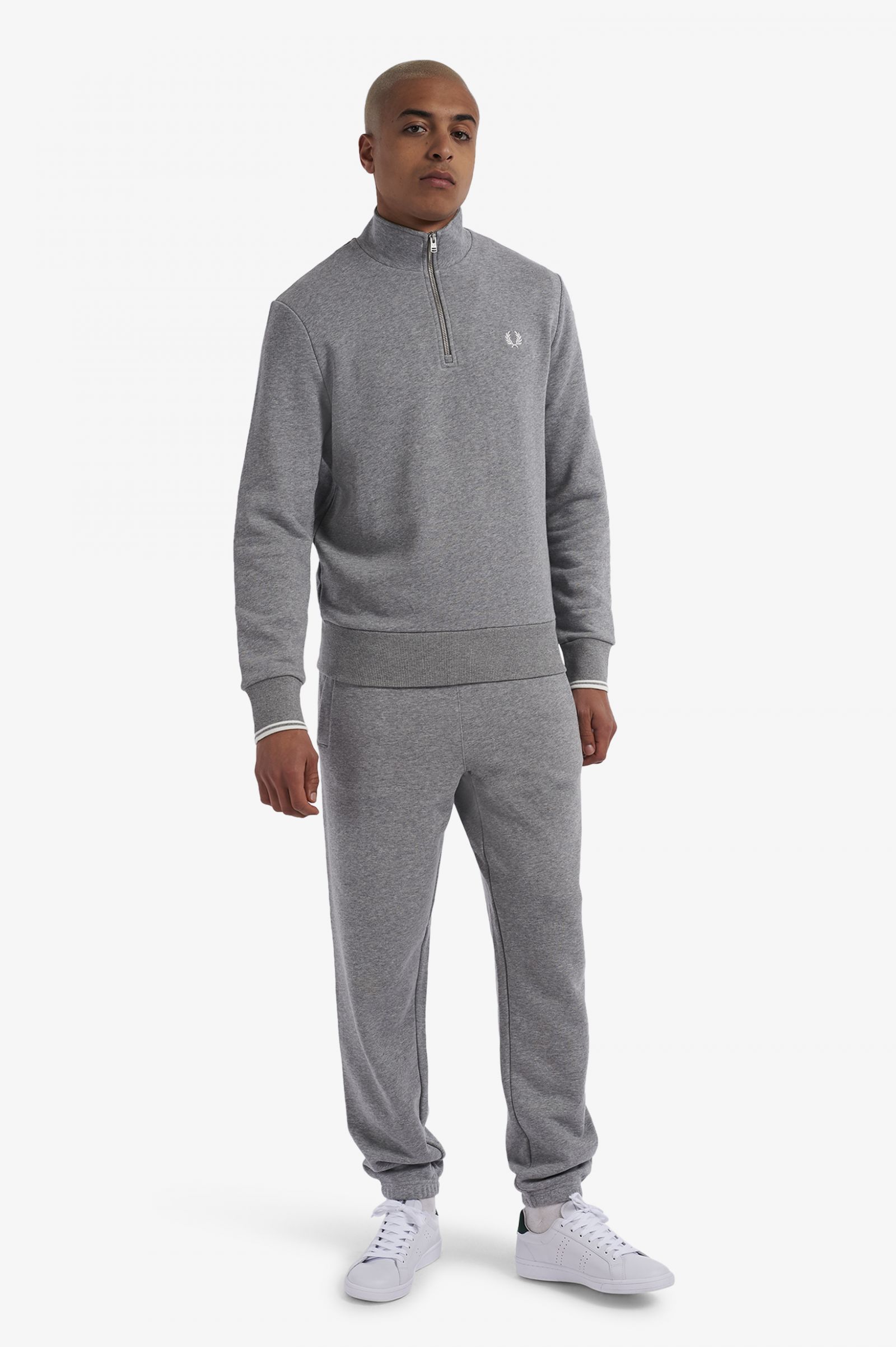 Half Zip Sweatshirt Steel Marl