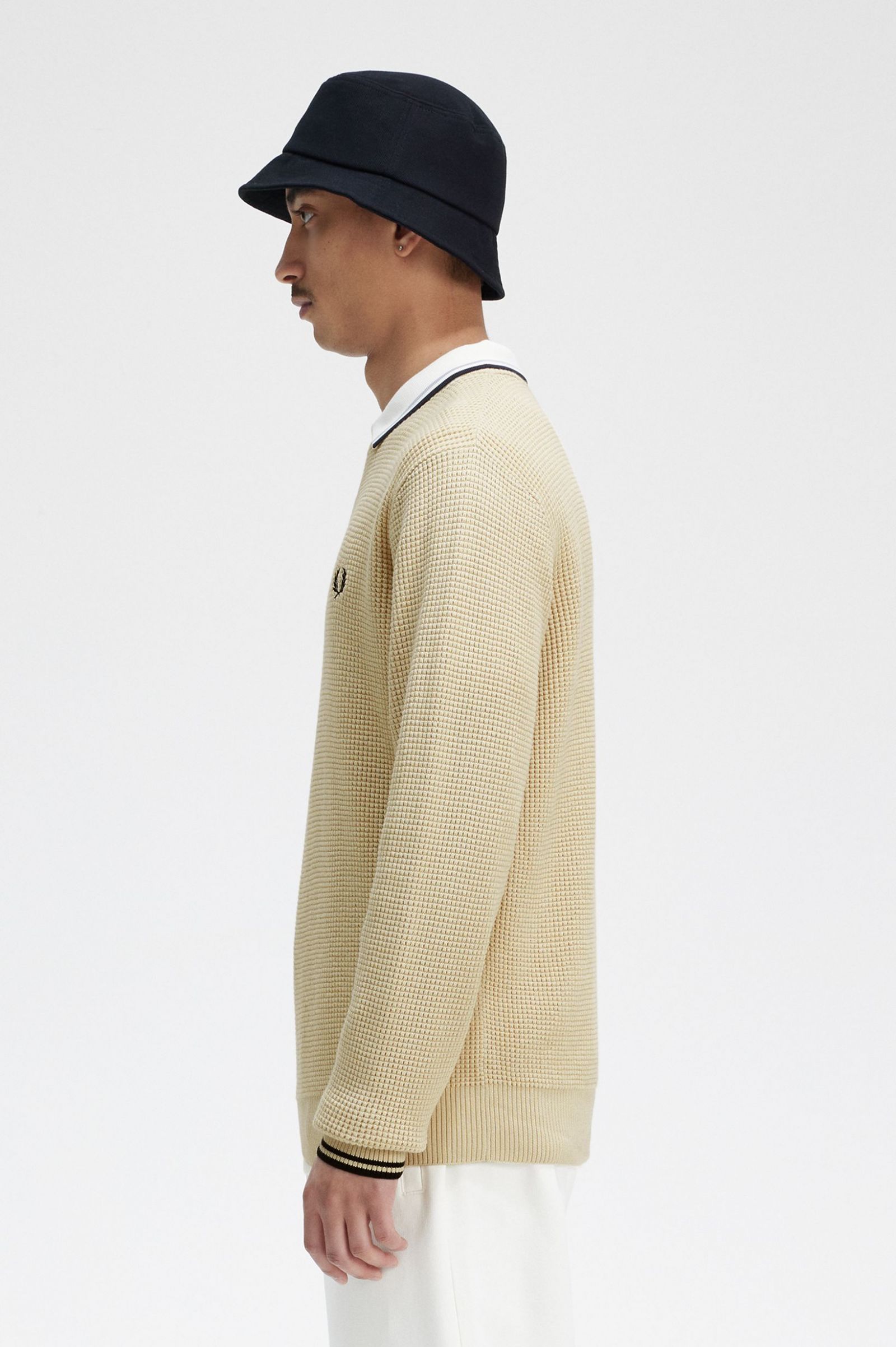 Waffle Stitch Jumper Oatmeal
