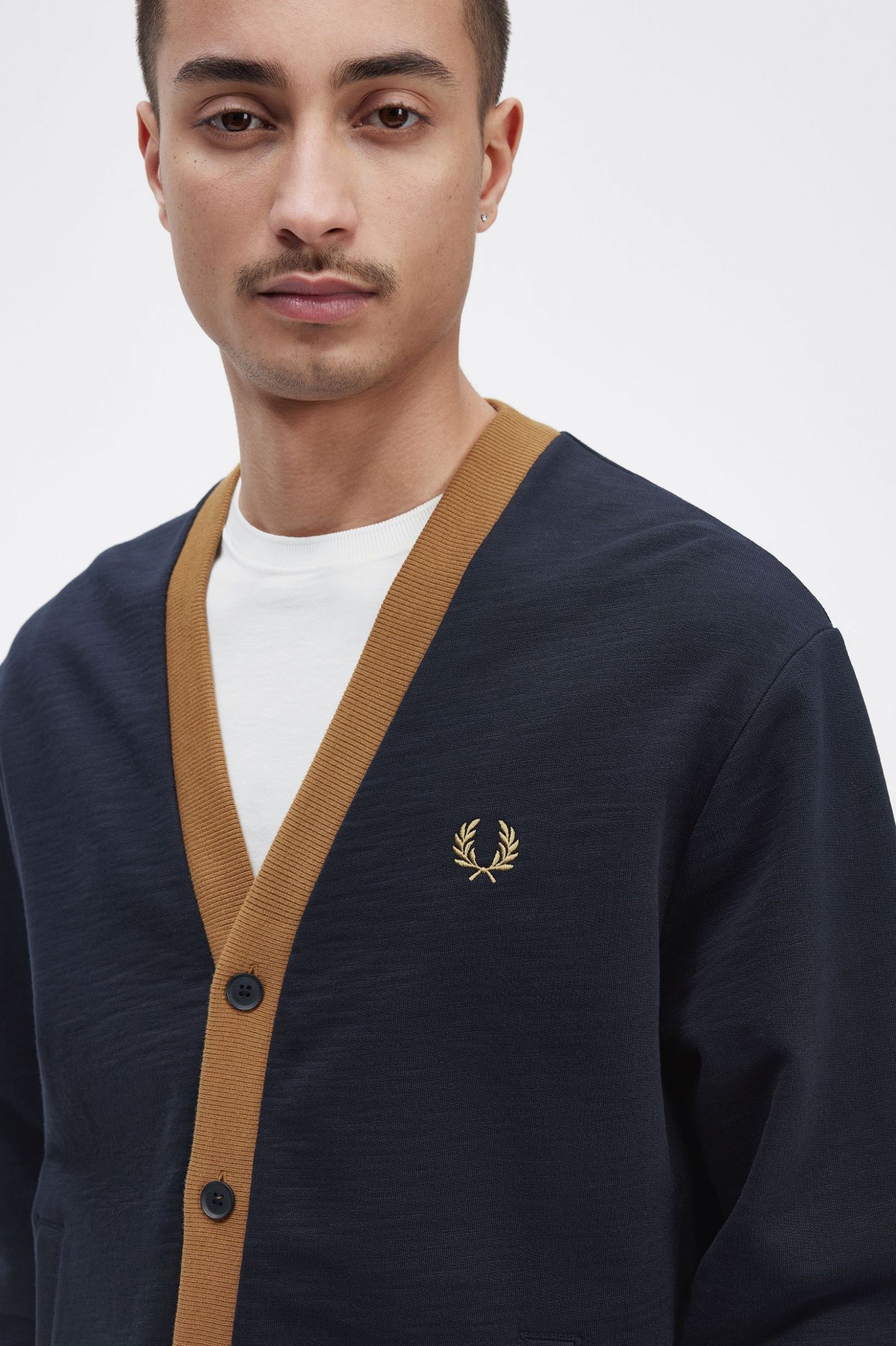 Button Through Sweatshirt Navy