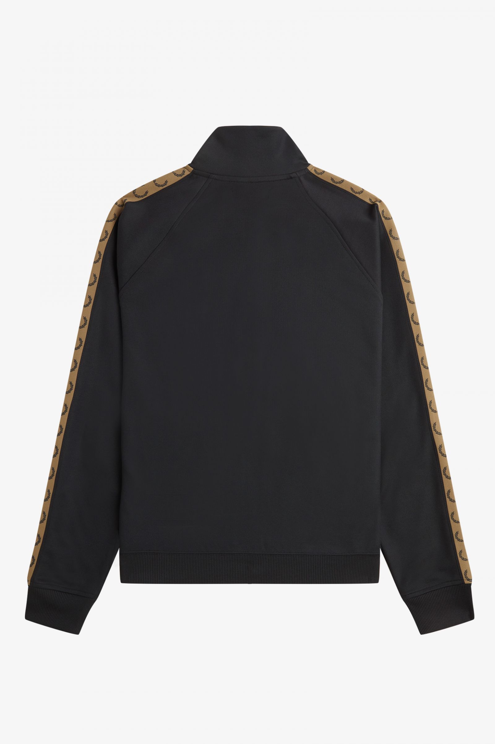 Contrast Tape Track Jacket Black / Shaded Stone