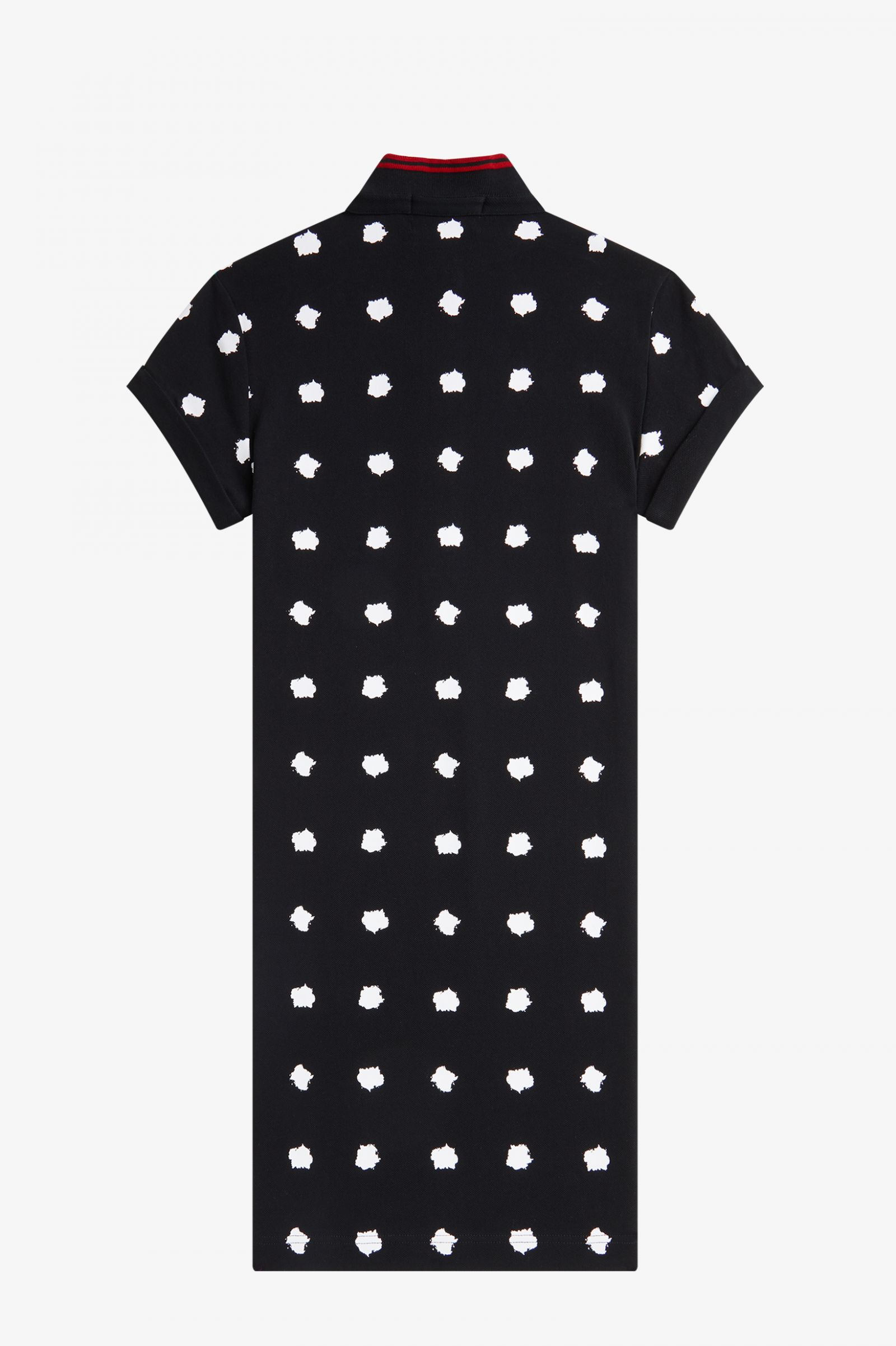 Amy Winehouse FoundationSpot Print Piqué Dress Black