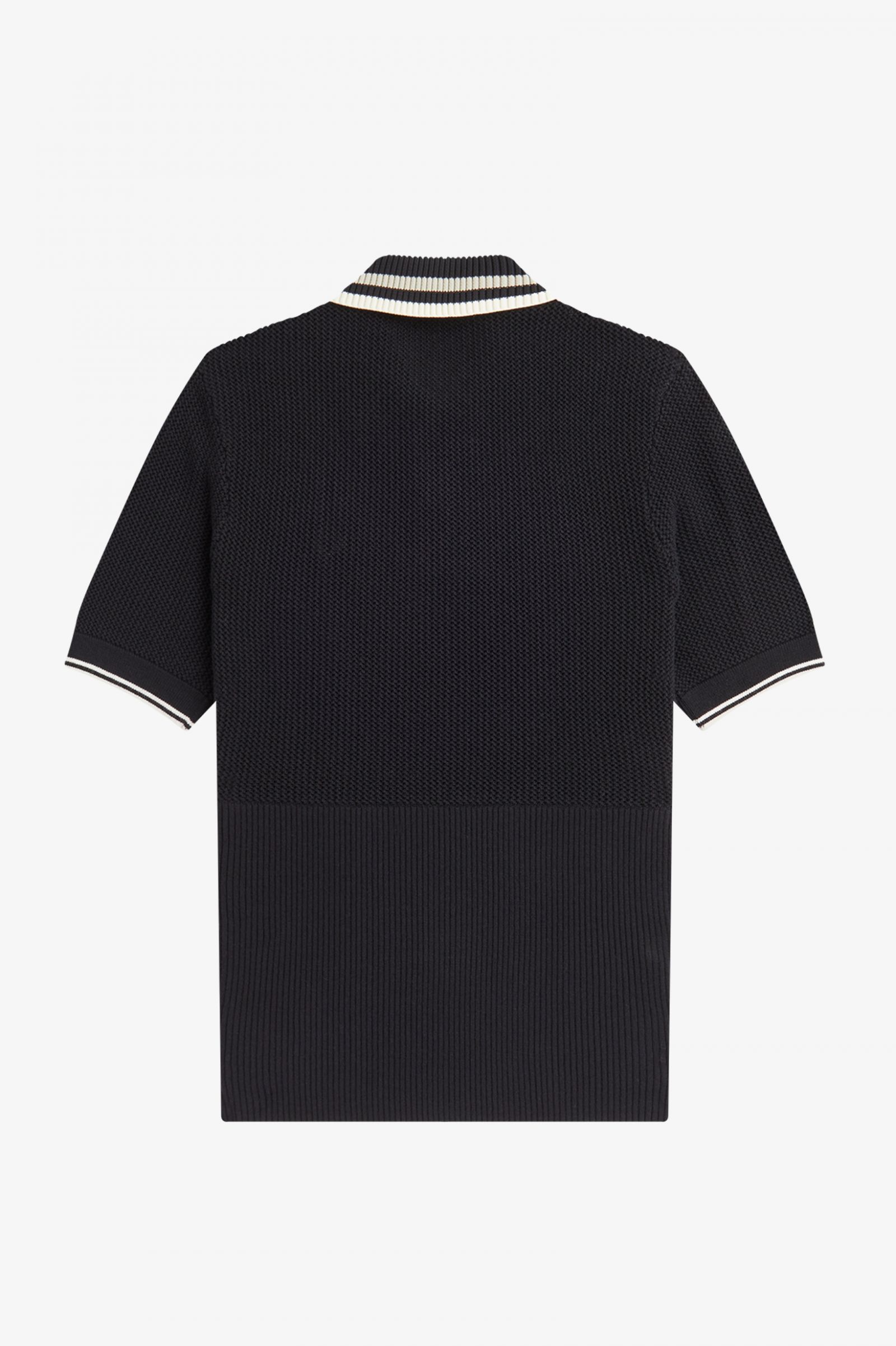 Open-Knitted Shirt Black