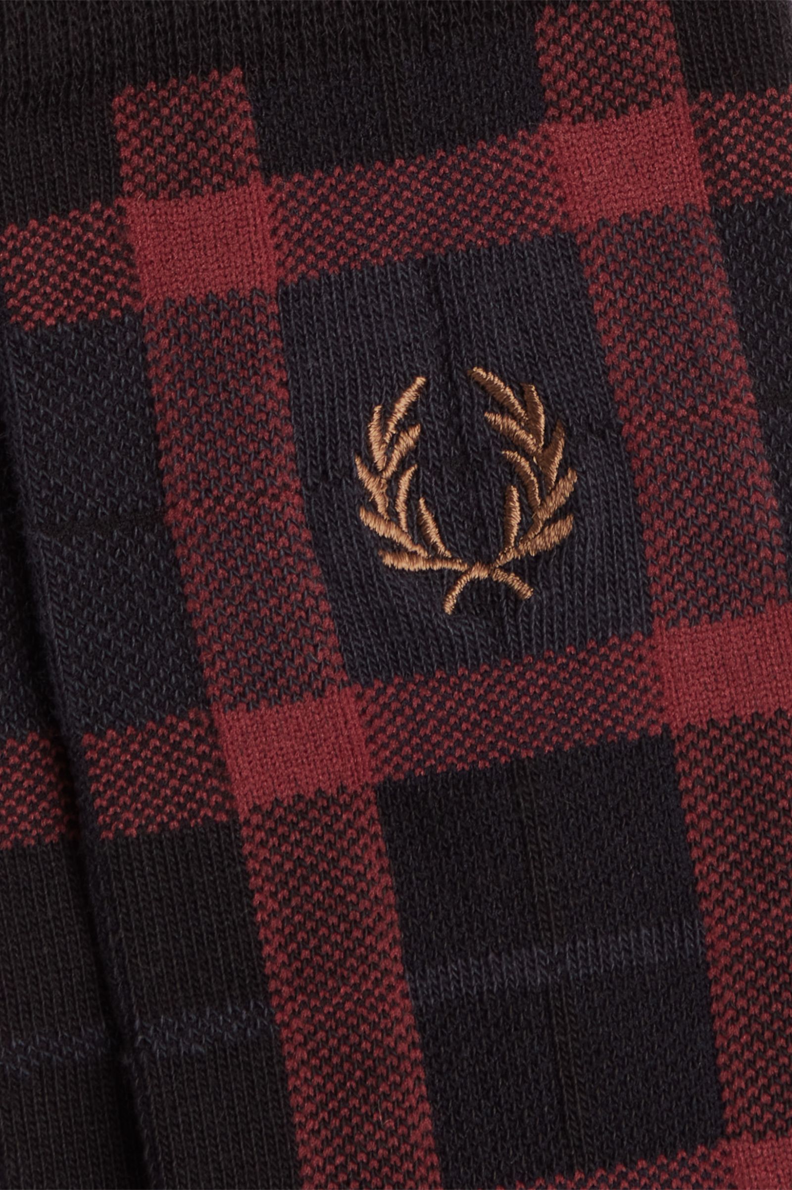 Tartan Socks Oxblood / Shaded Stone