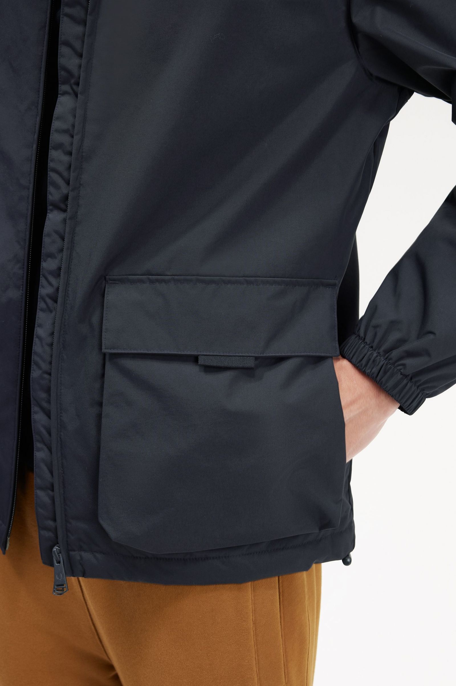 Patch Pocket Zip Through Jacket Navy