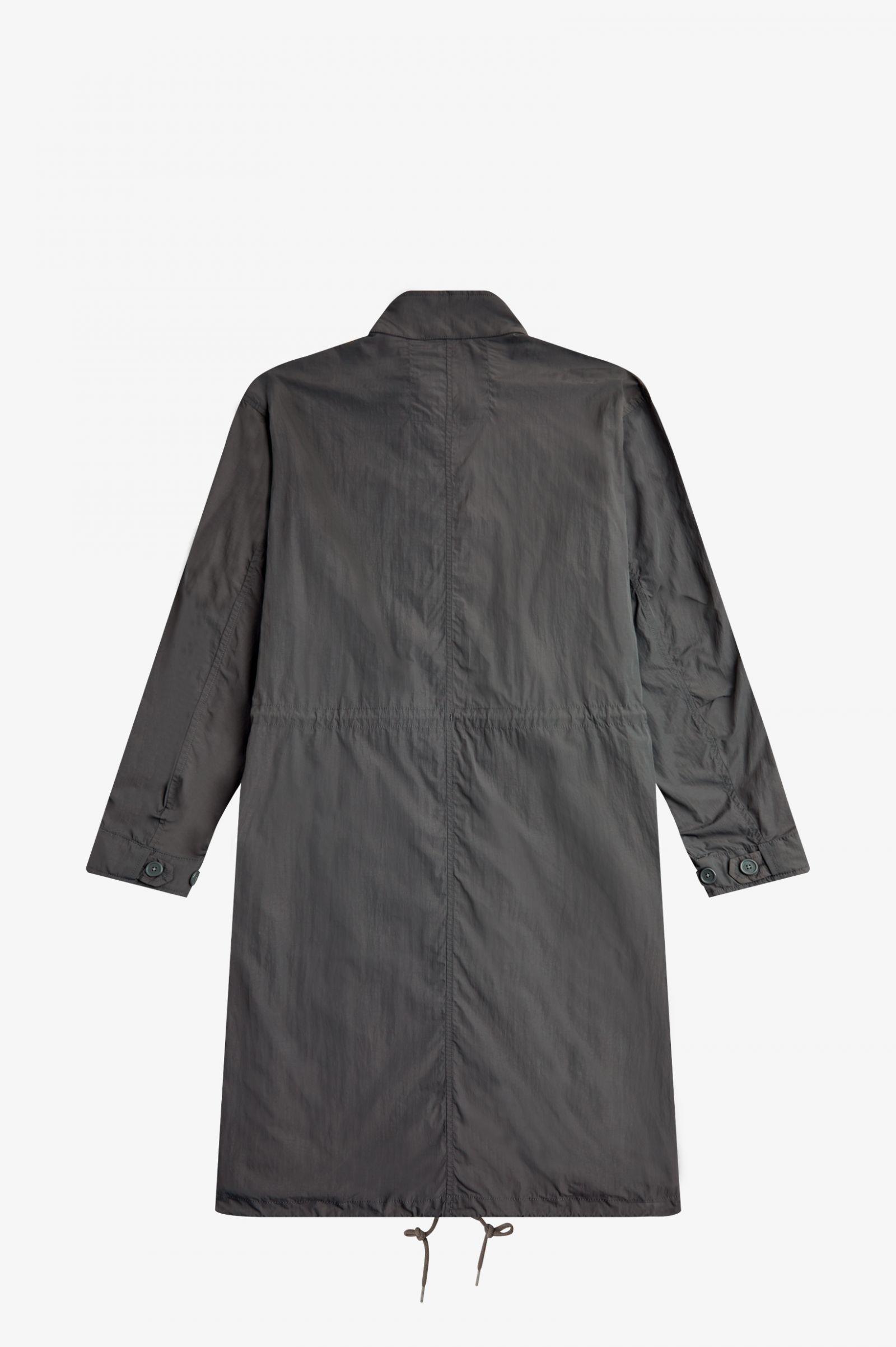 Straight Hem Parka Gunmetal