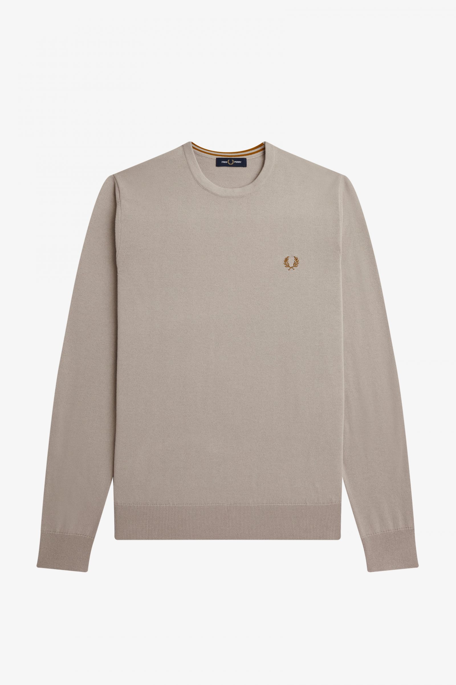 Classic Crew Neck Jumper Dark Oatmeal