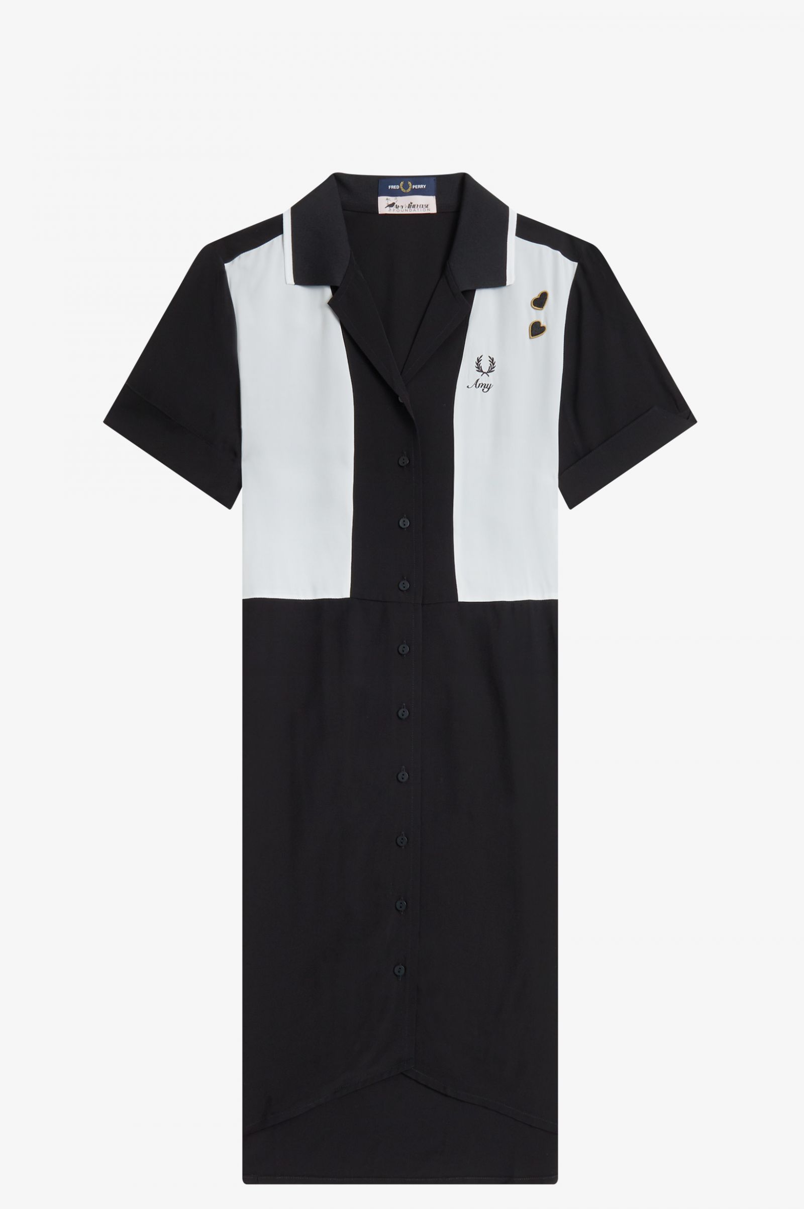 Amy Winehouse FoundationBowling Shirt Dress Coral Heat