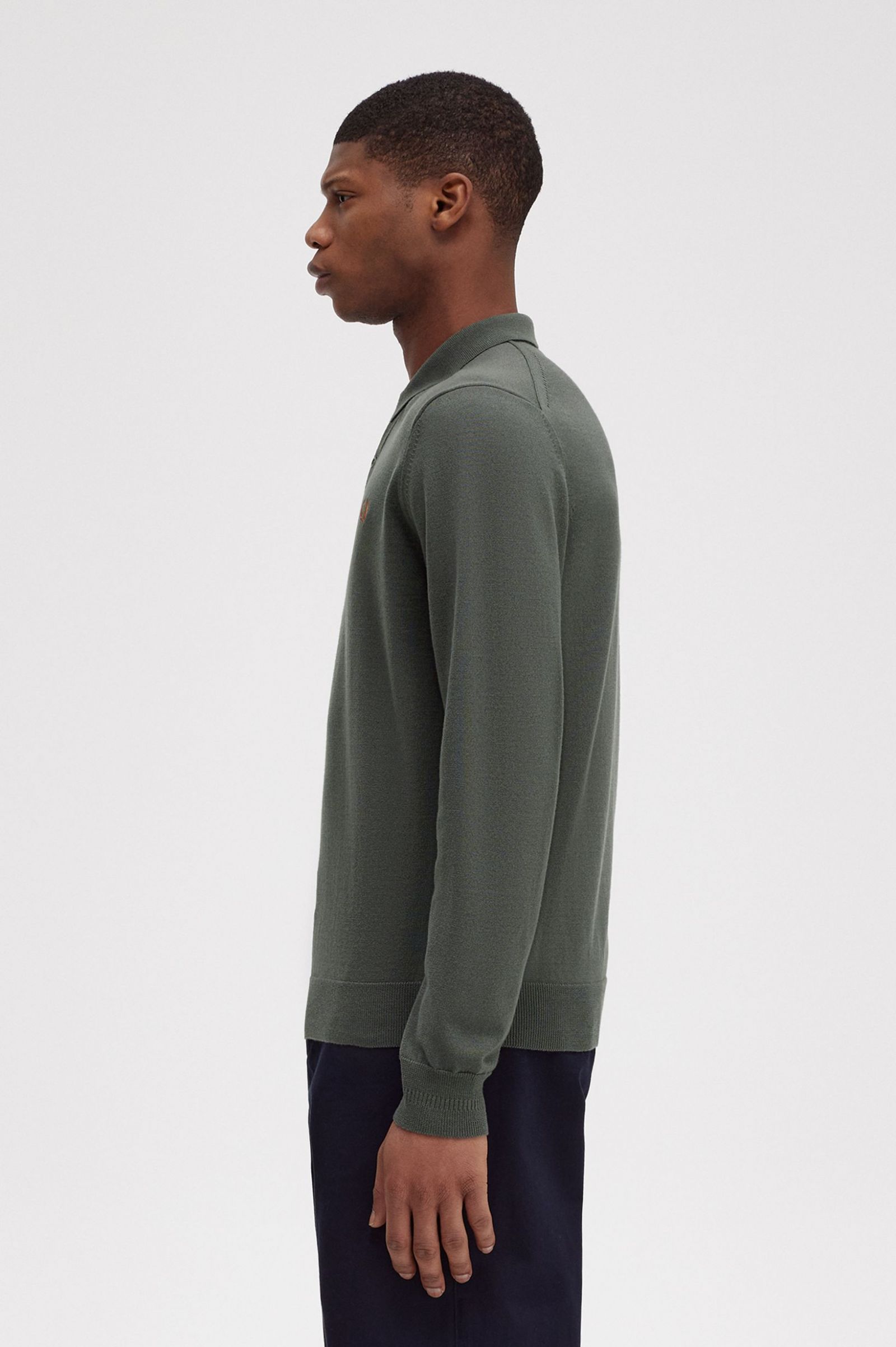 Classic Knitted Shirt Field Green