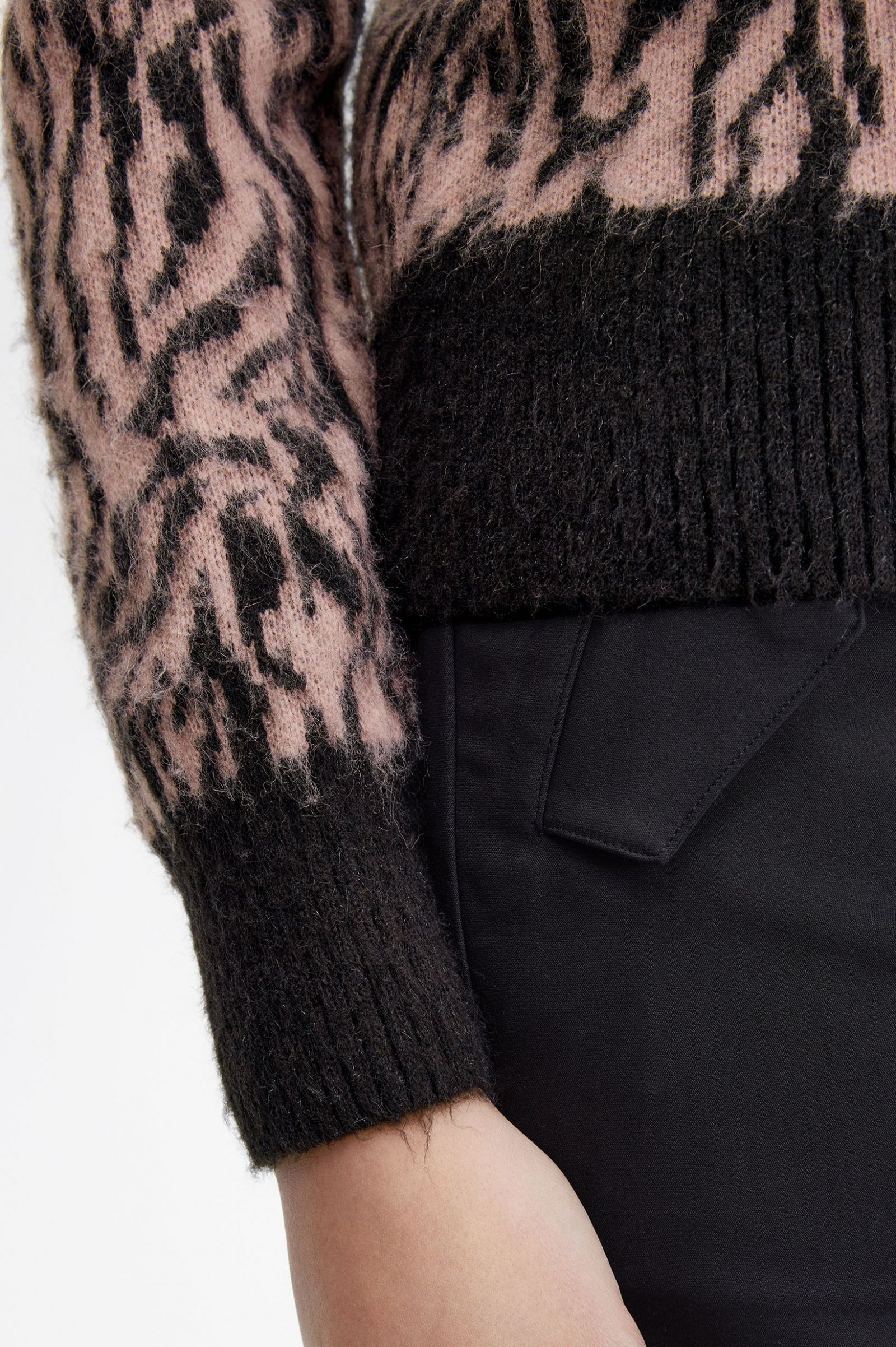 Amy Winehouse FoundationZebra Jumper Dusty Rose Pink