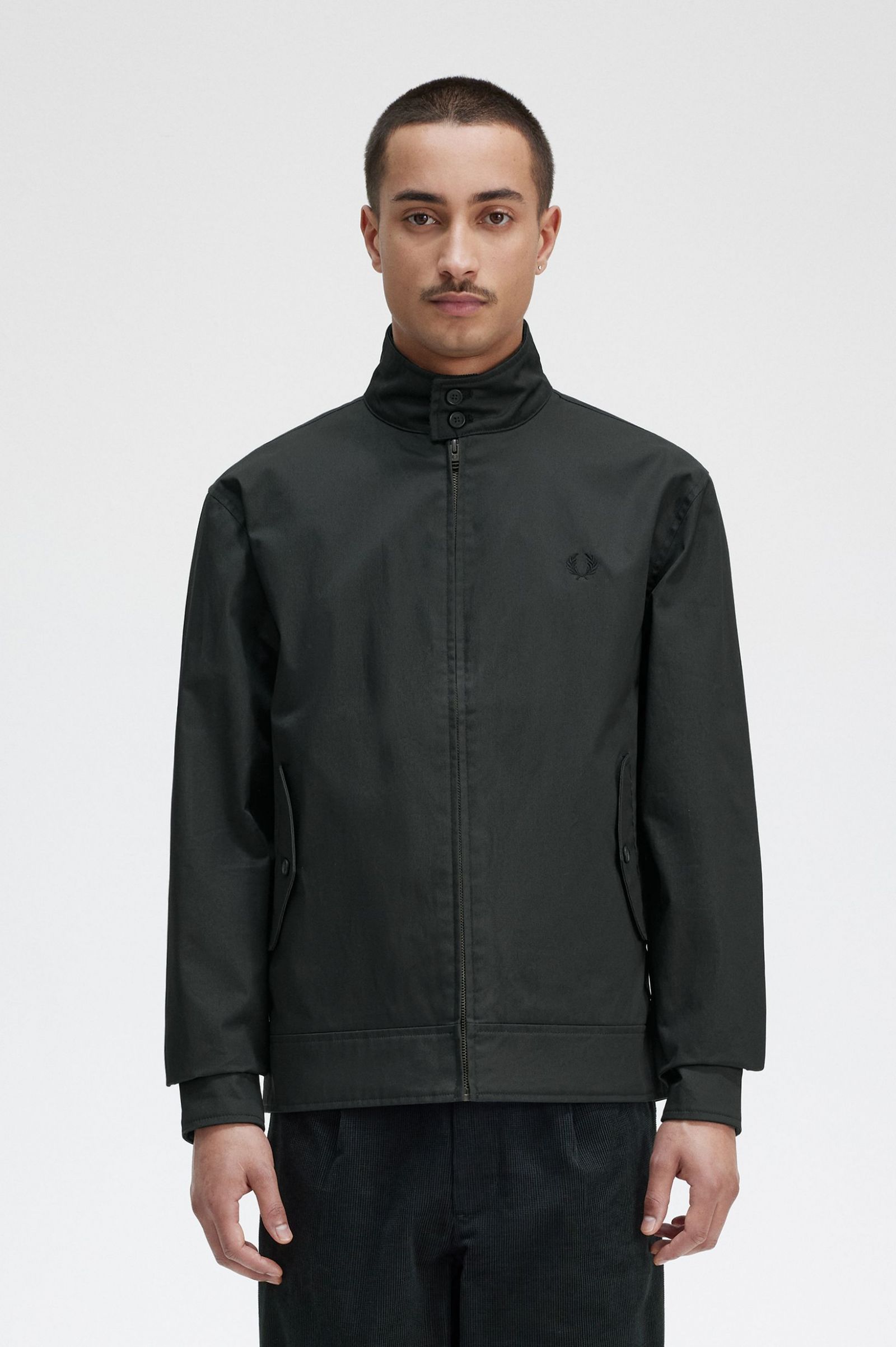 Waxed Cotton Jacket Night Green