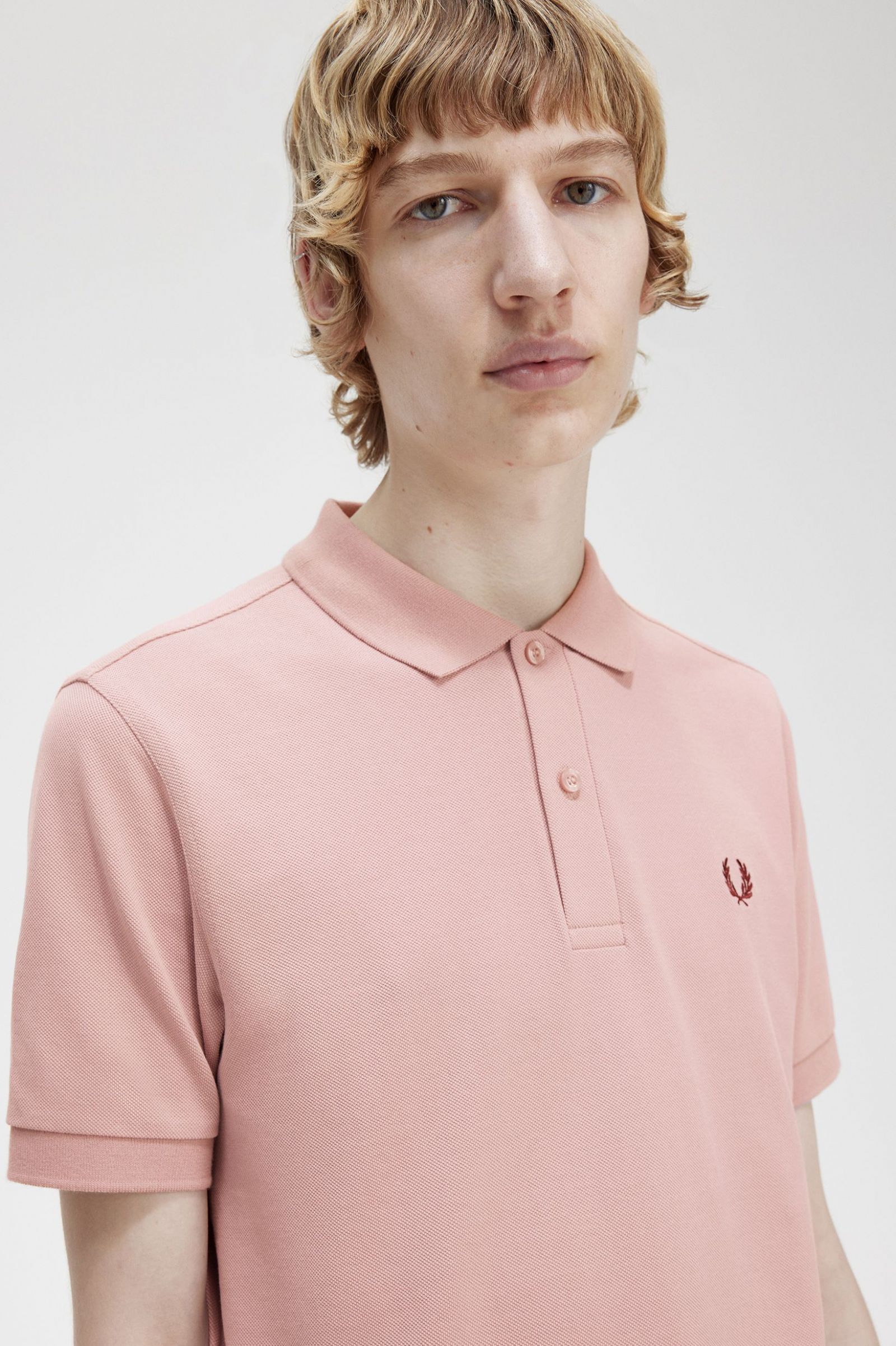 The Fred Perry ShirtM6000 Dusty Rose Pink / Oxblood