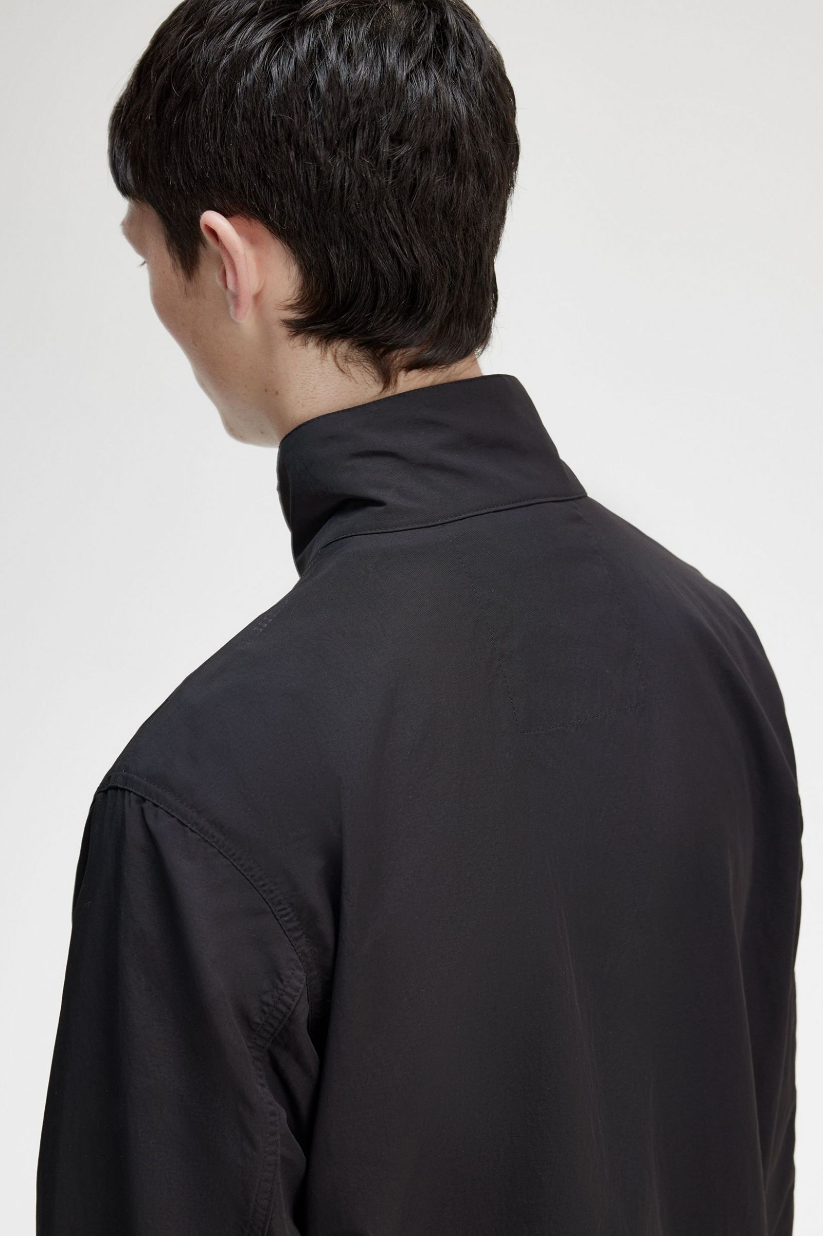 Woven Track Jacket Black