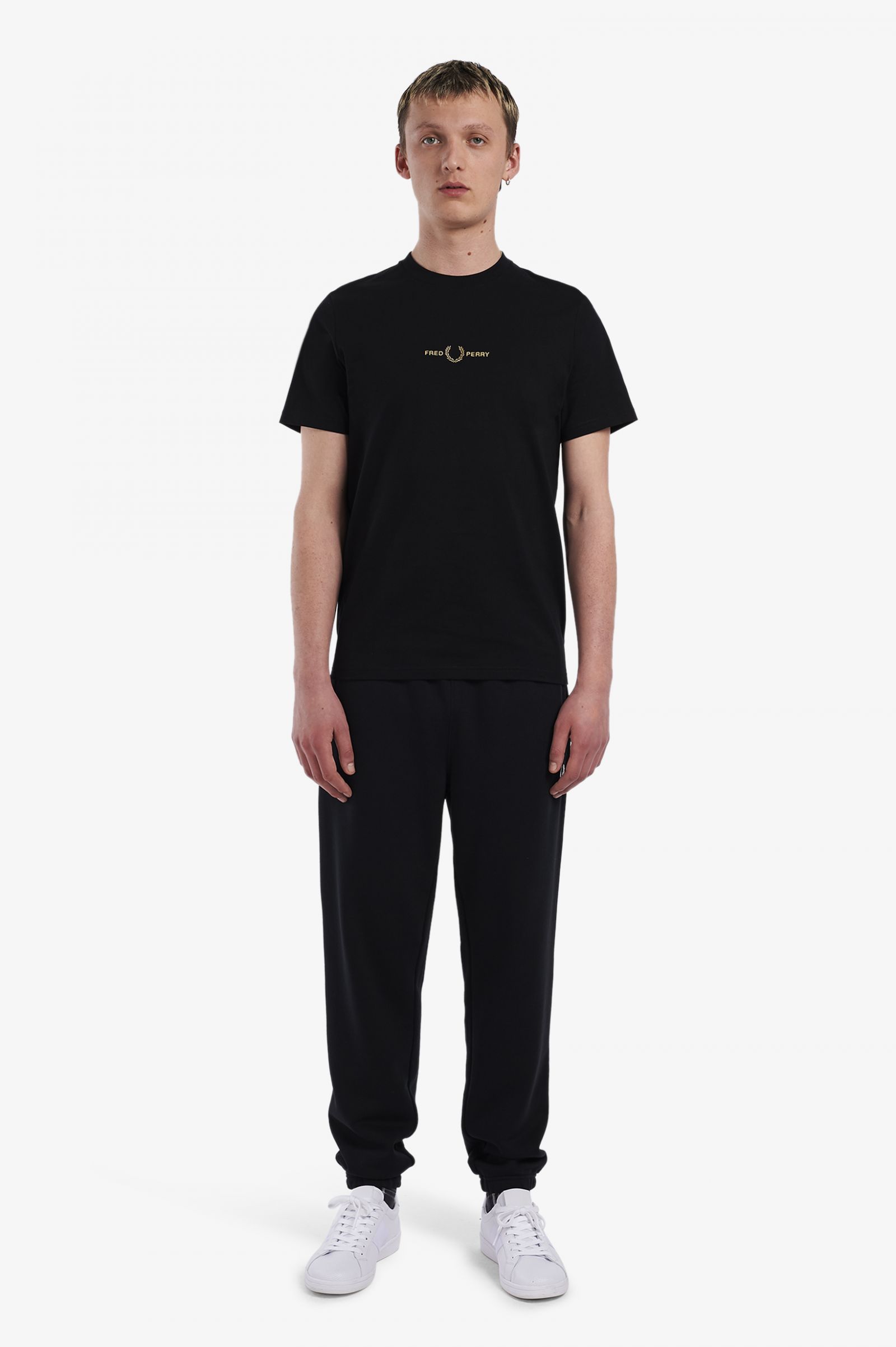 Embroidered T-Shirt Black