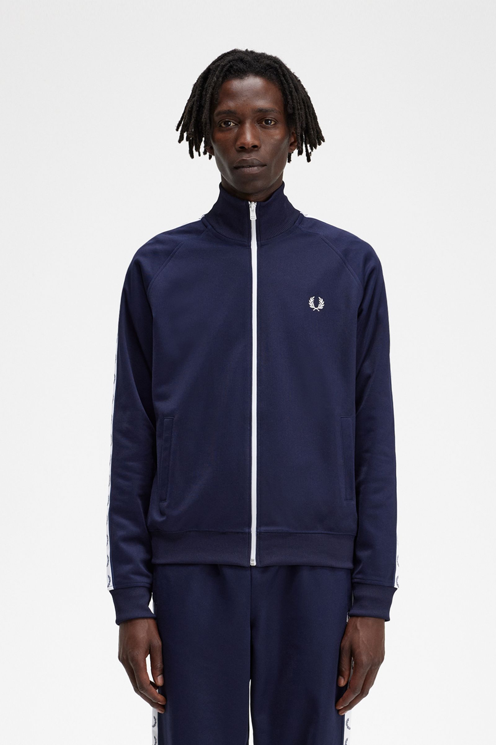 Taped Track Jacket Carbon Blue