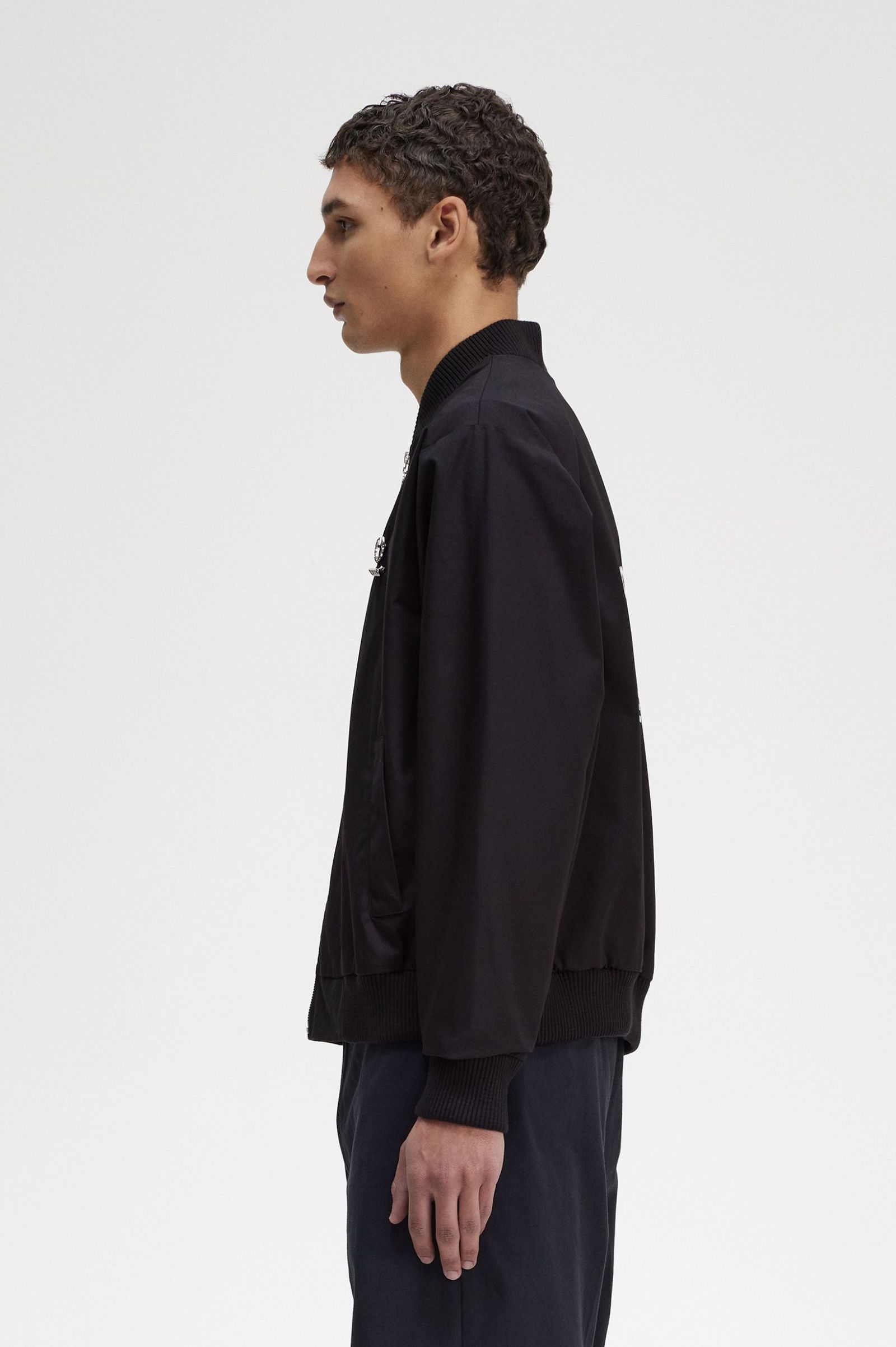 Raf SimonsPrinted Bomber Jacket Black
