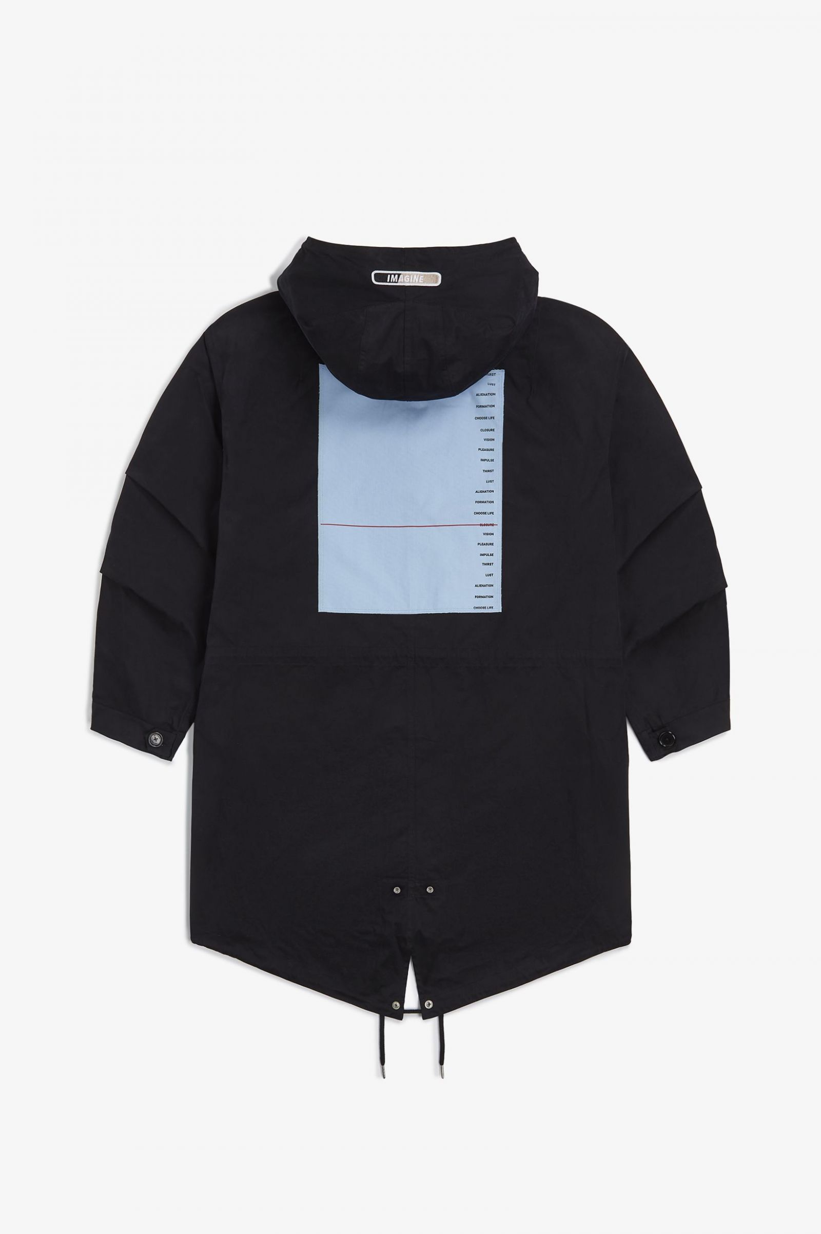 Raf SimonsPrinted Patch Parka Navy