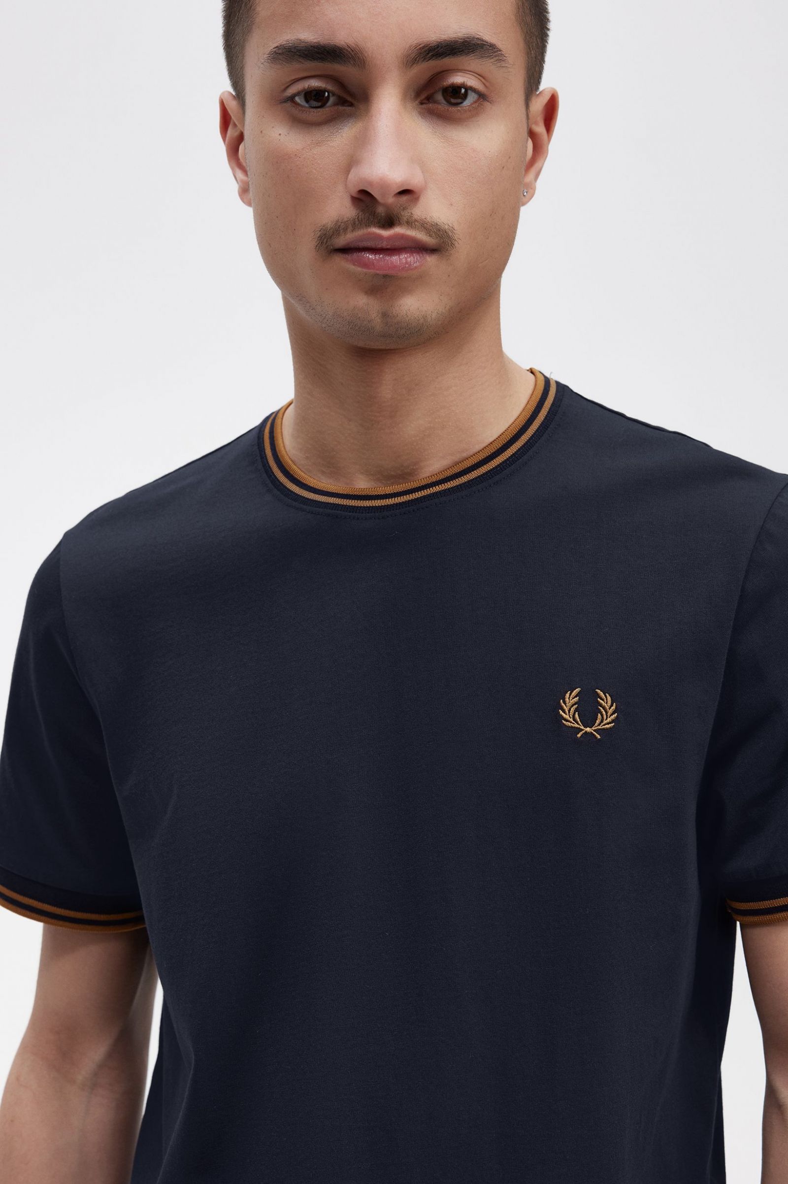 Twin Tipped T-Shirt Navy / Dark Caramel