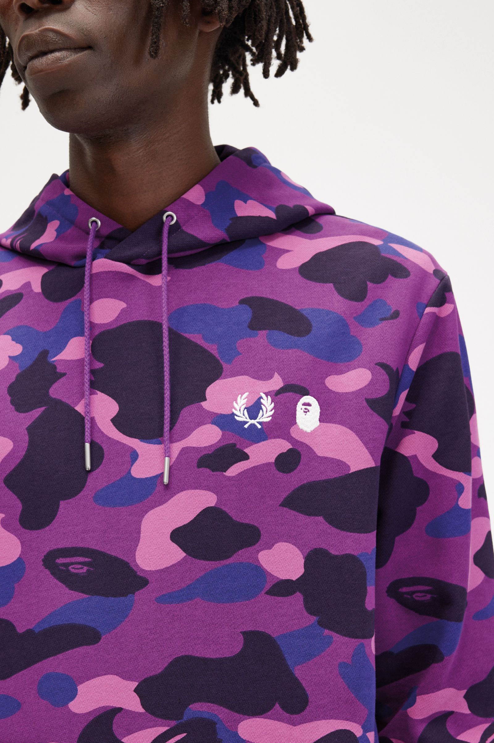 A Bathing Ape®Camouflage Hooded Sweatshirt Black