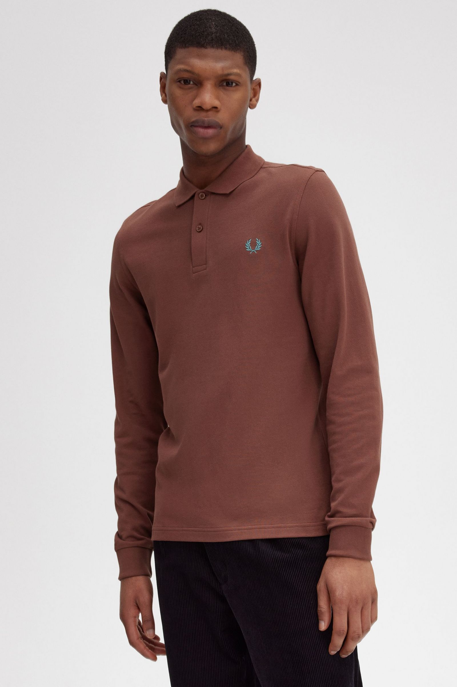 The Fred Perry ShirtM6006 Whisky Brown / Deep Mint