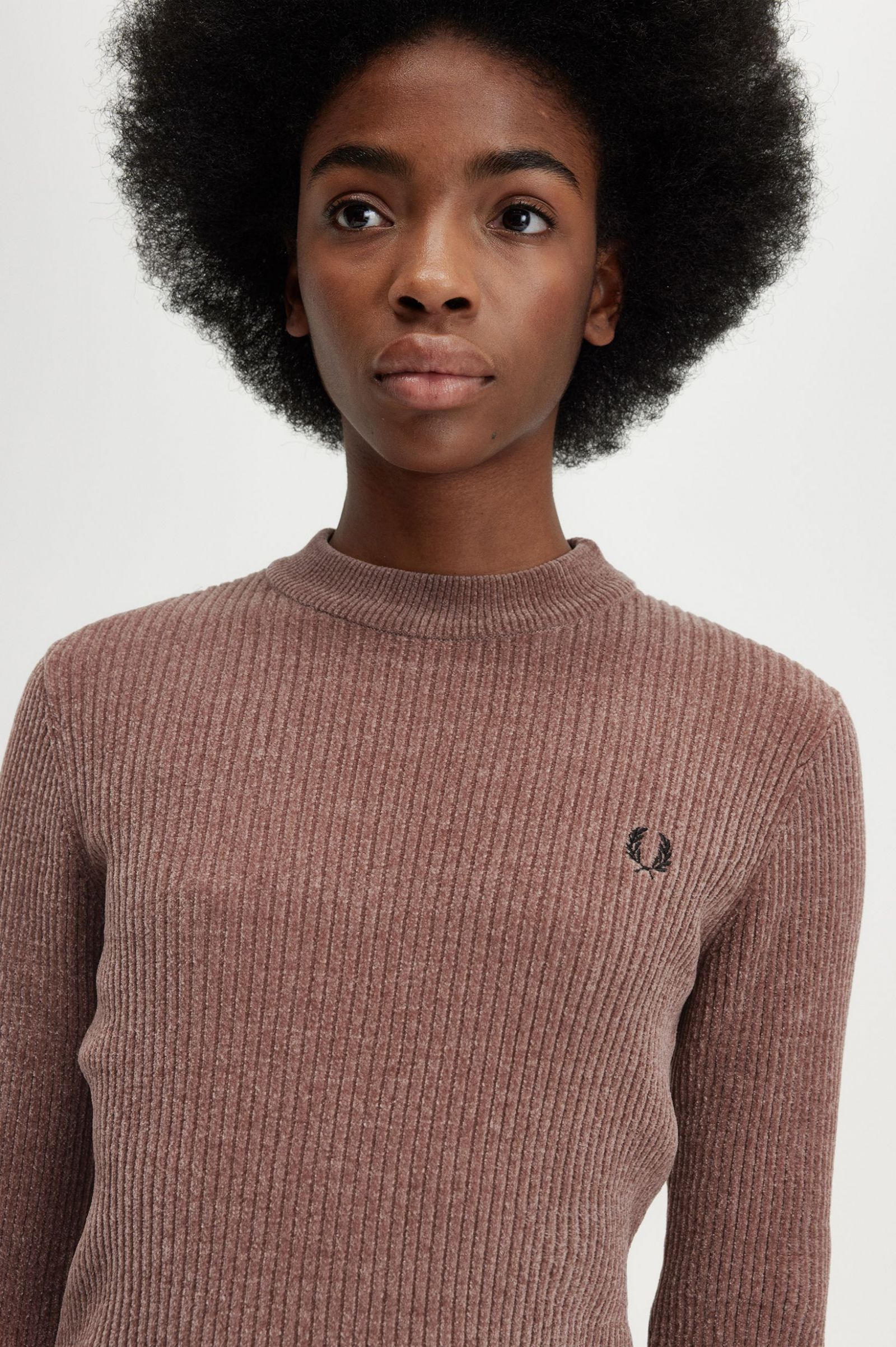 Chenille Rib Jumper Dark Pink
