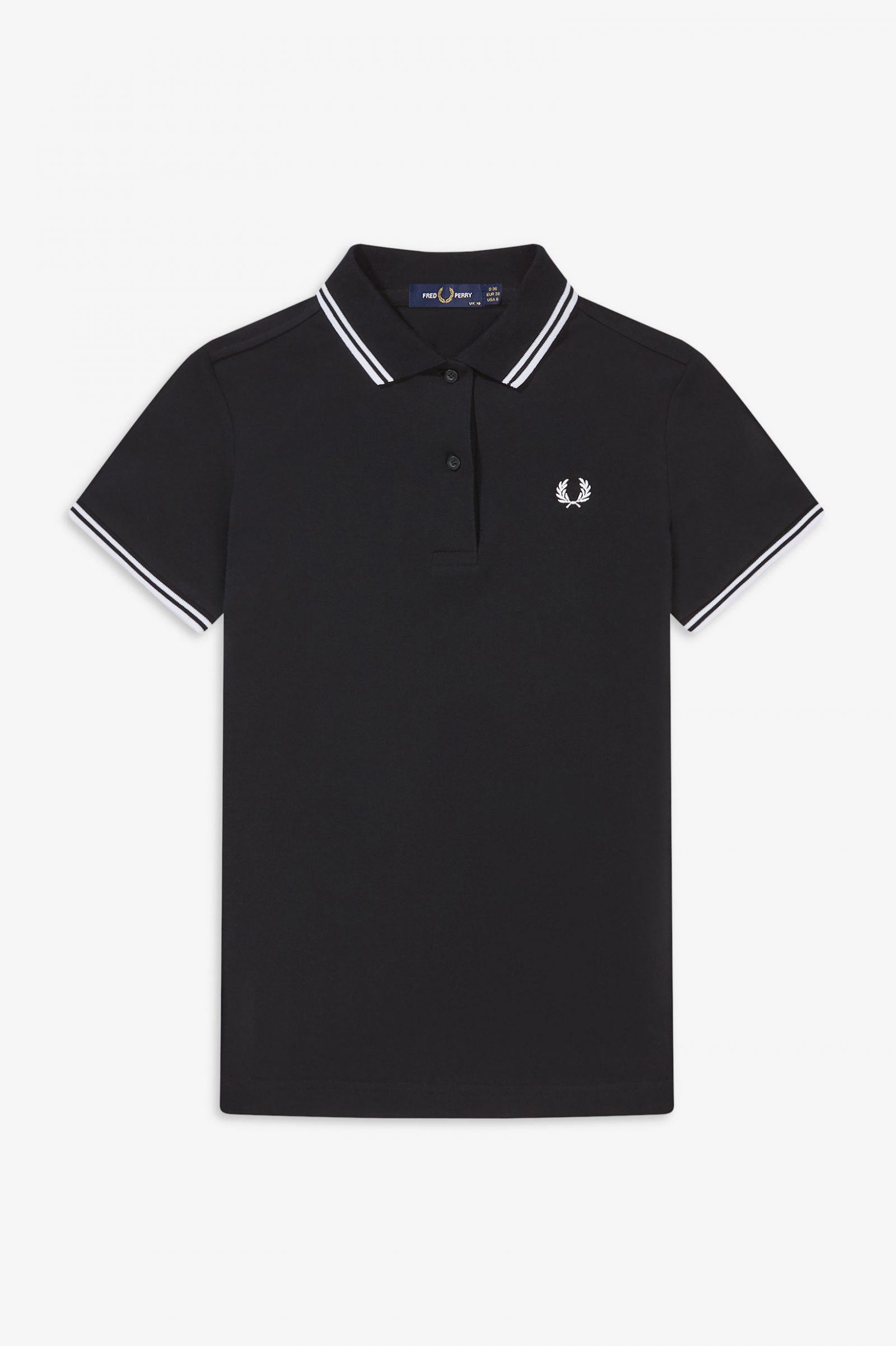 The Fred Perry ShirtG3600 Black / White / White