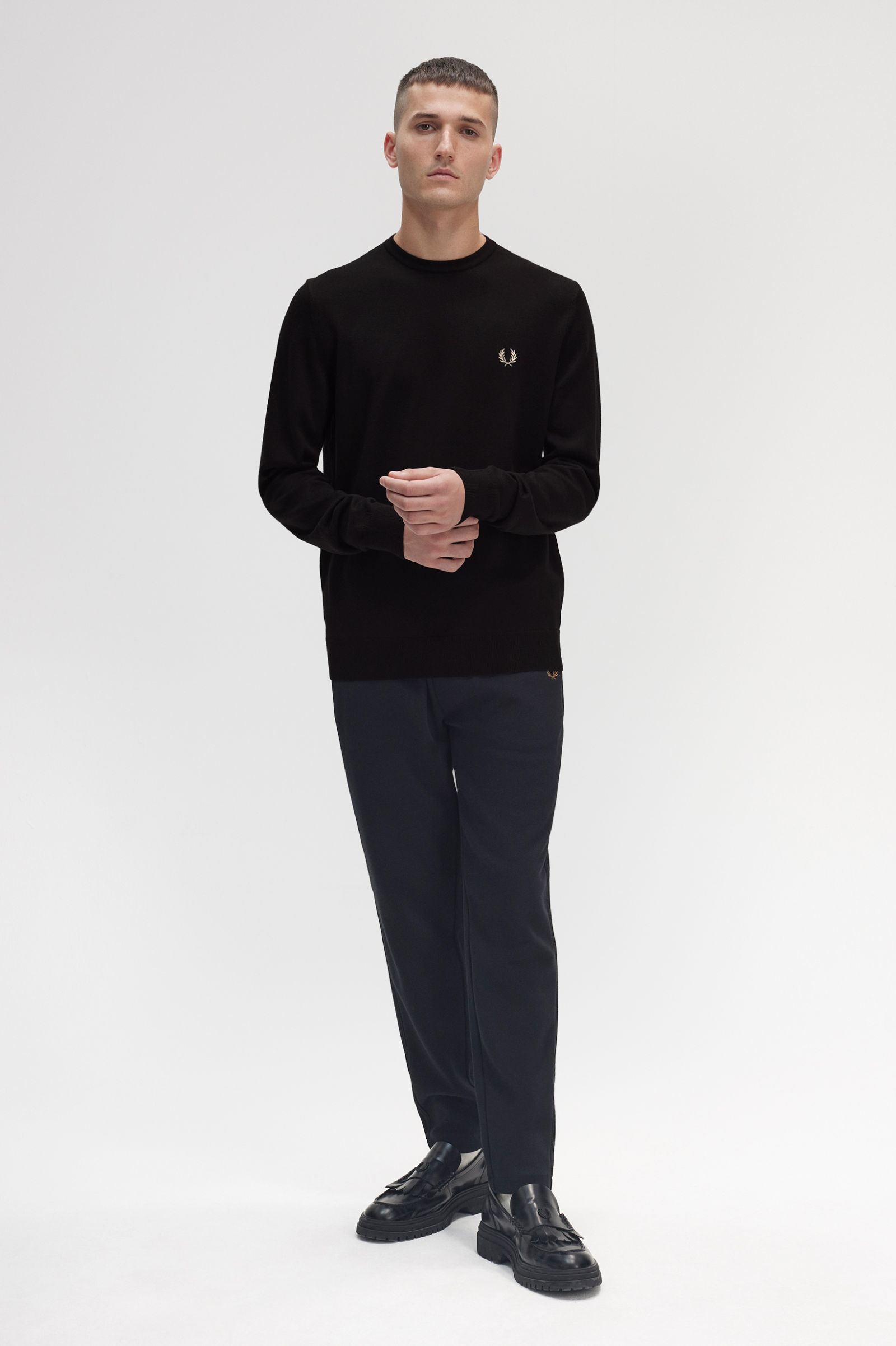 Classic Crew Neck Jumper Black