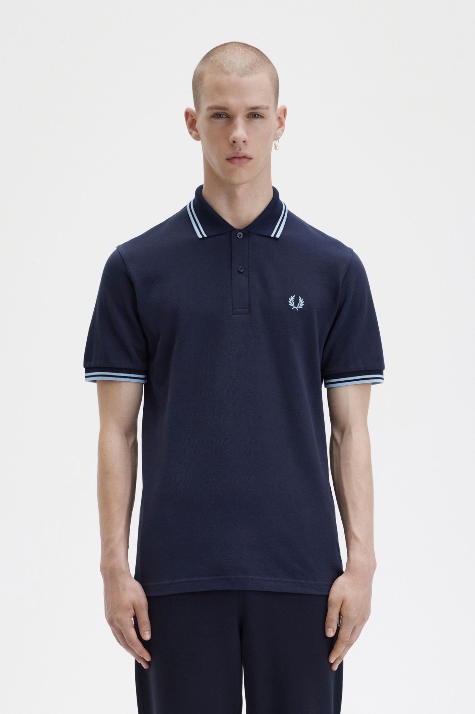 The Fred Perry ShirtM12 Navy / Ice / Ice