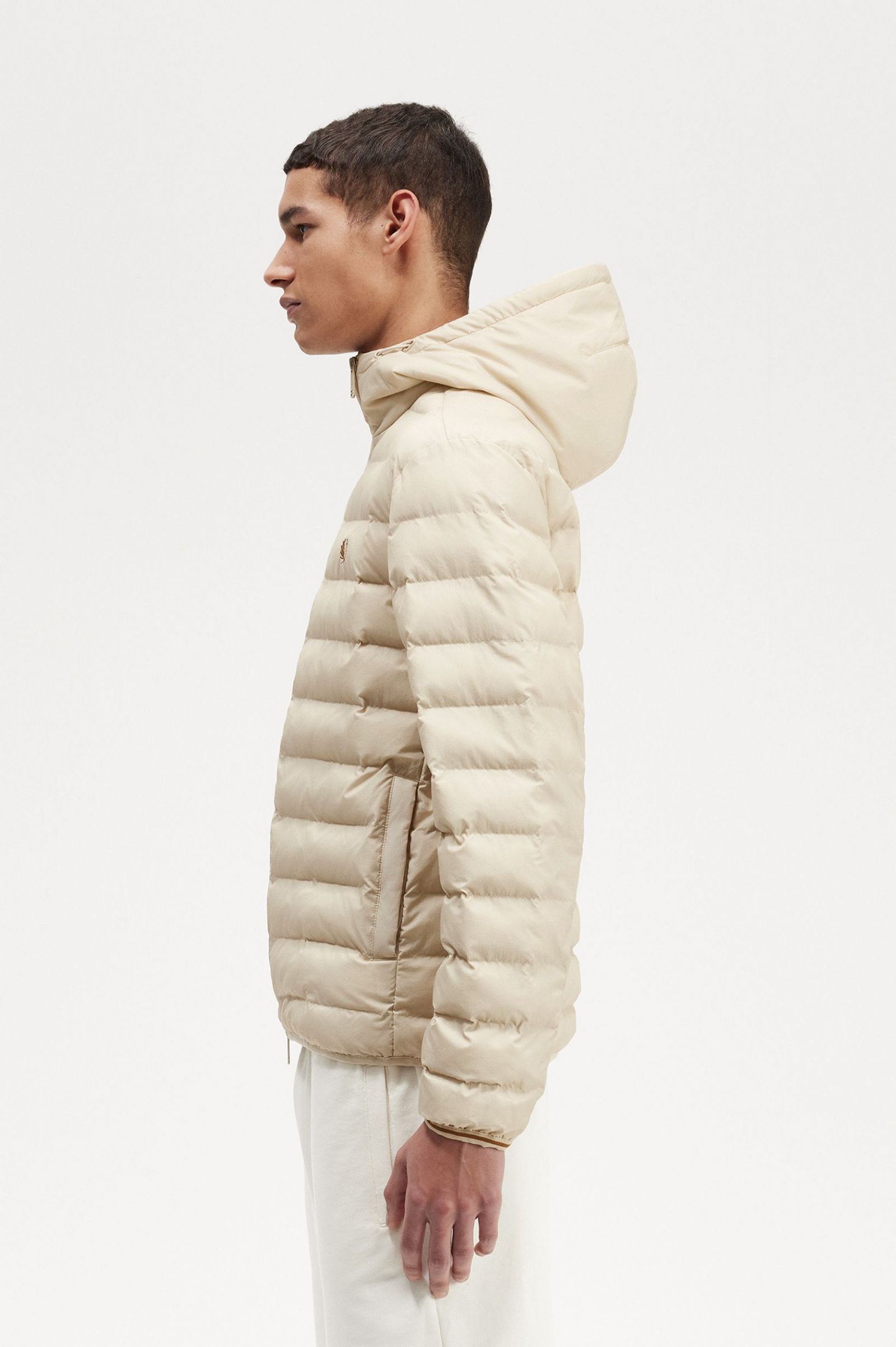 Hooded Insulated Jacket Oatmeal
