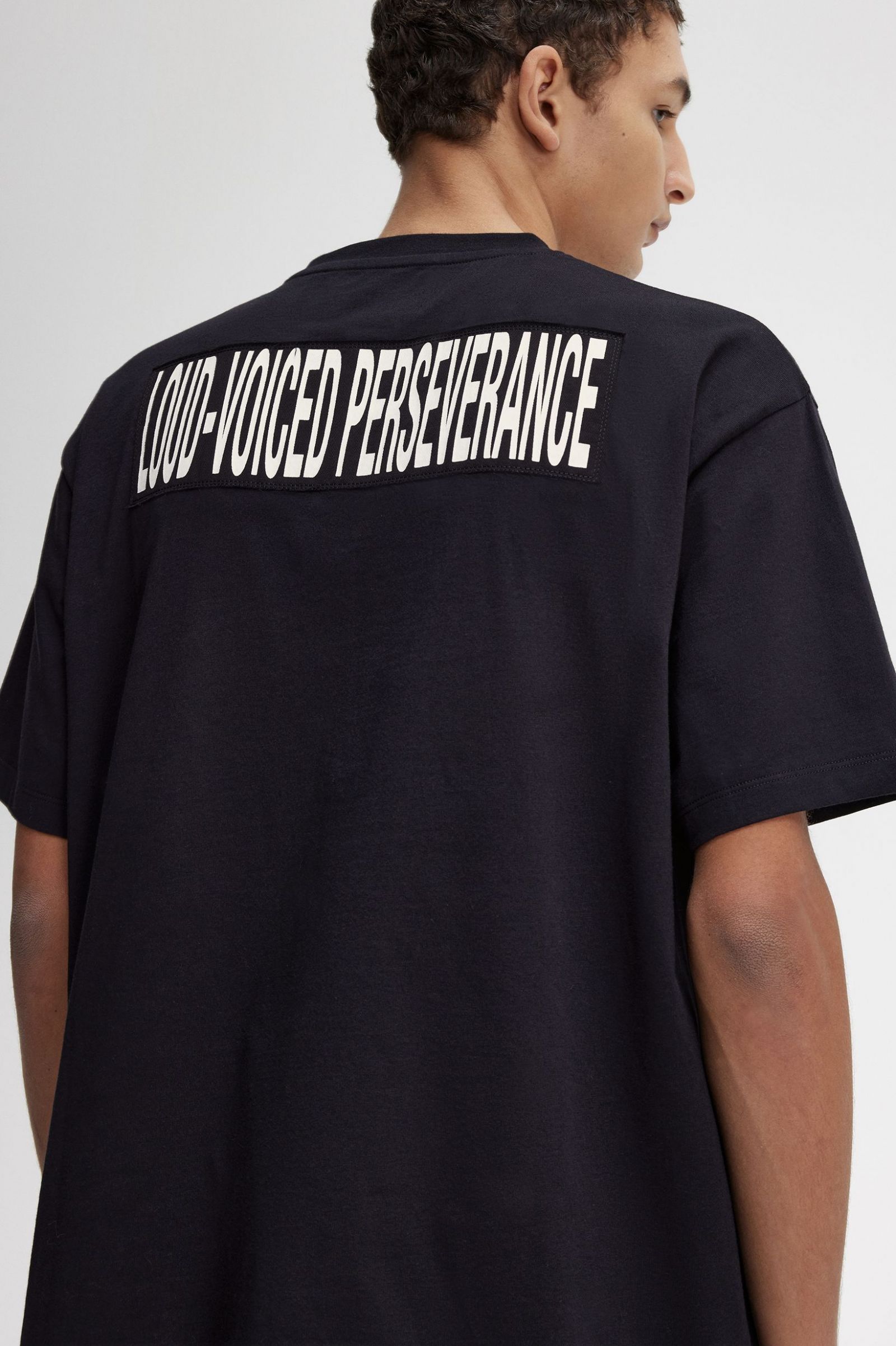 Raf SimonsPrinted Patch Relaxed T-Shirt Black