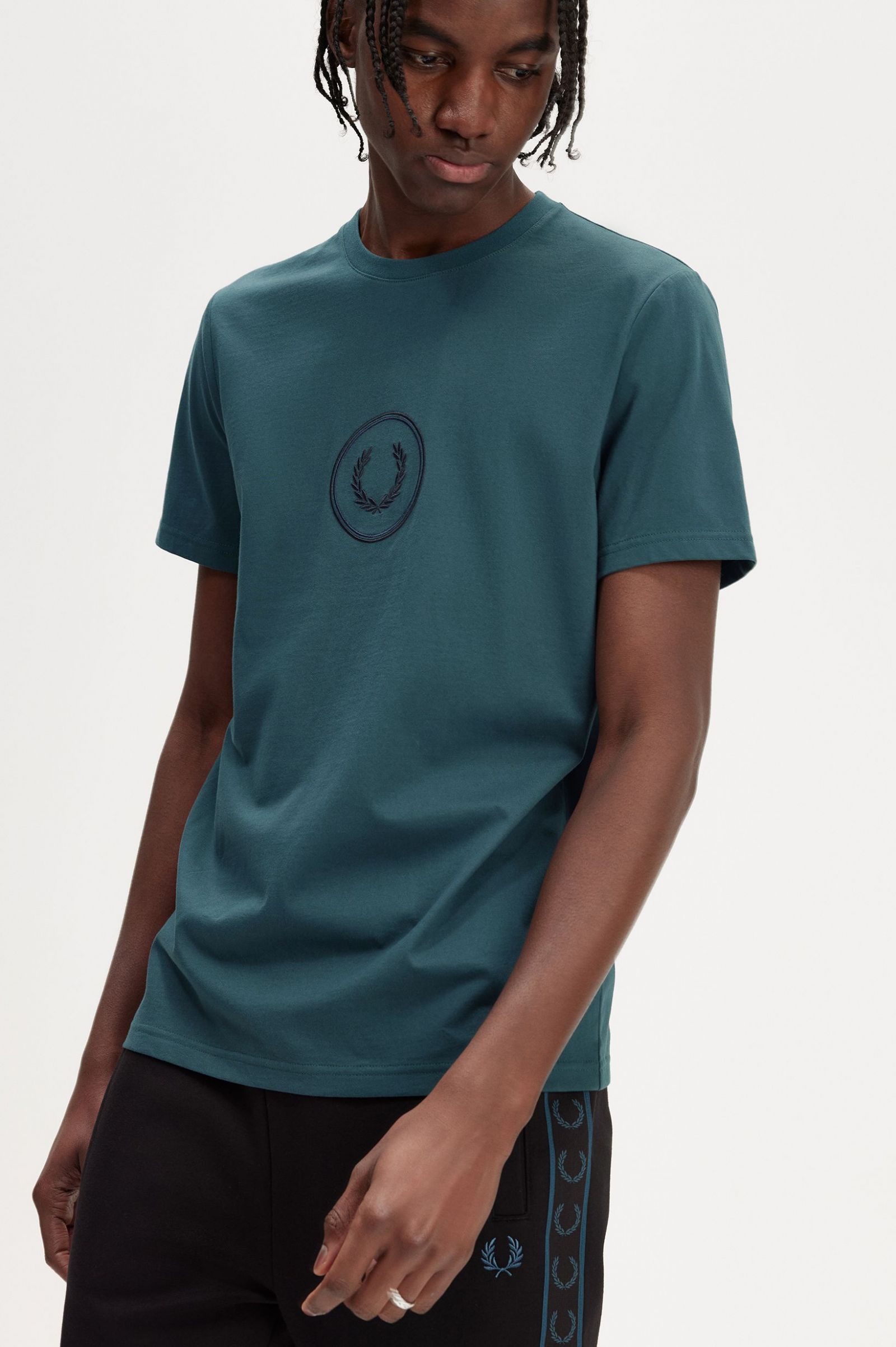 Circle Branding T-Shirt Petrol Blue