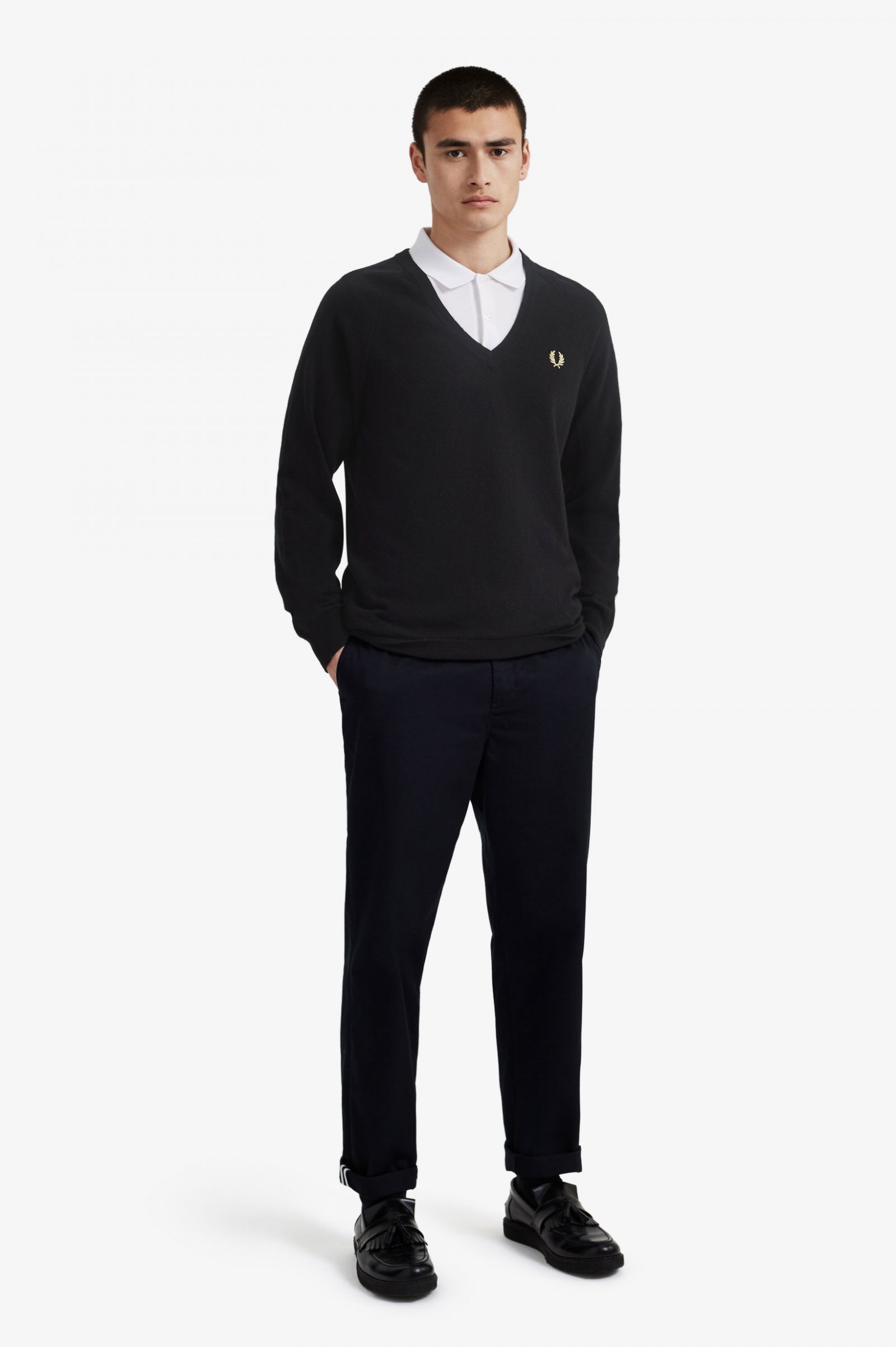 ReissuesLambswool V-Neck Jumper