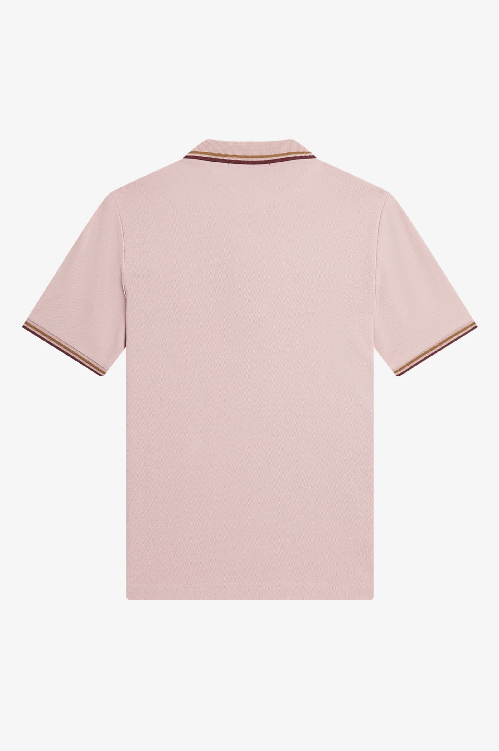 The Fred Perry ShirtG3600 Dusty Rose Pink / Shaded Stone / Oxblood