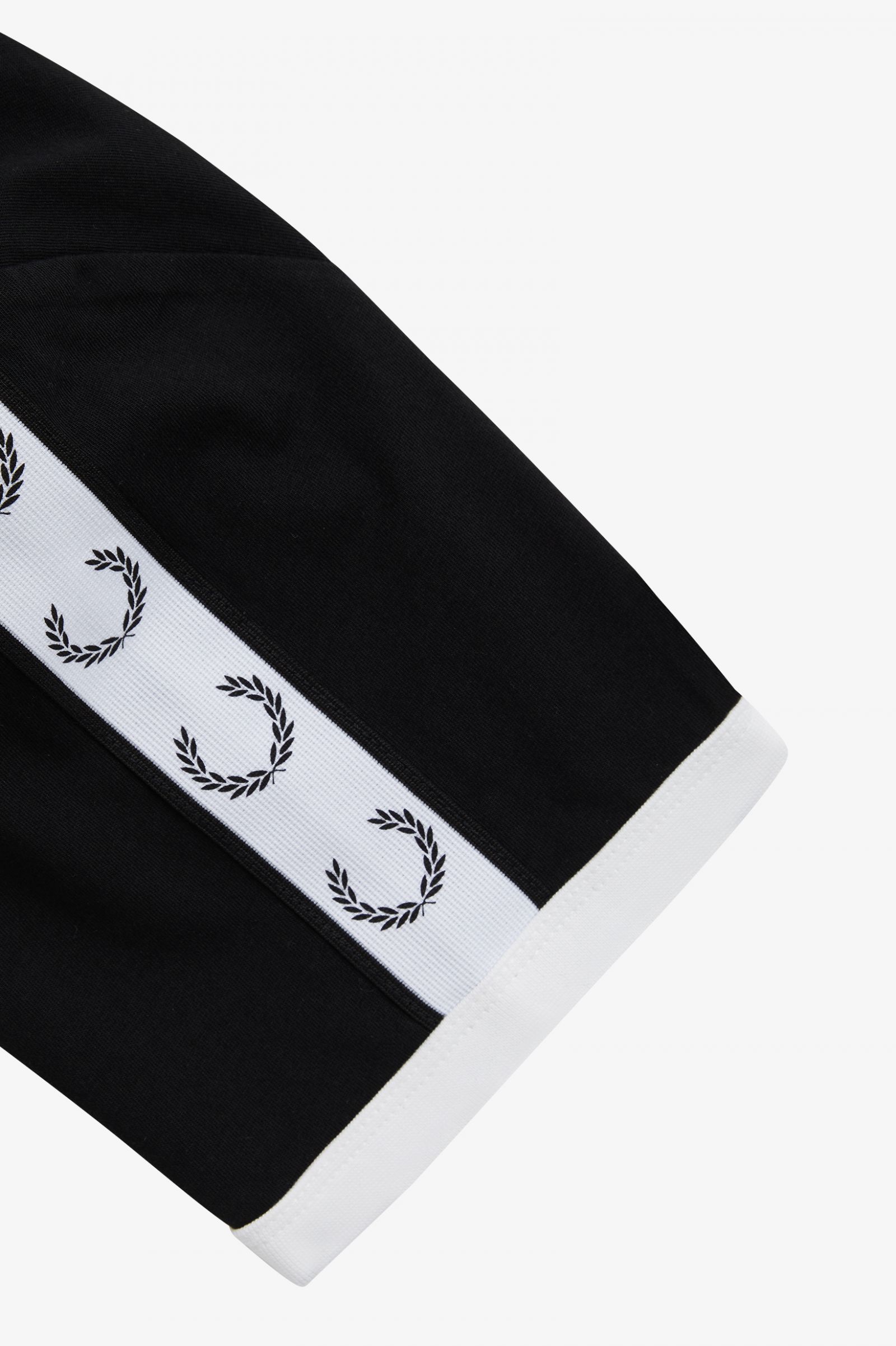 Taped Ringer T-Shirt Black