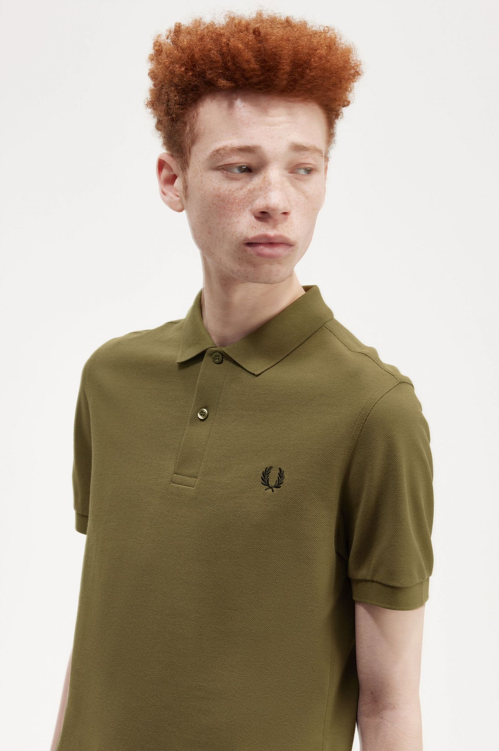The Fred Perry ShirtM6000 Uniform Green / Black