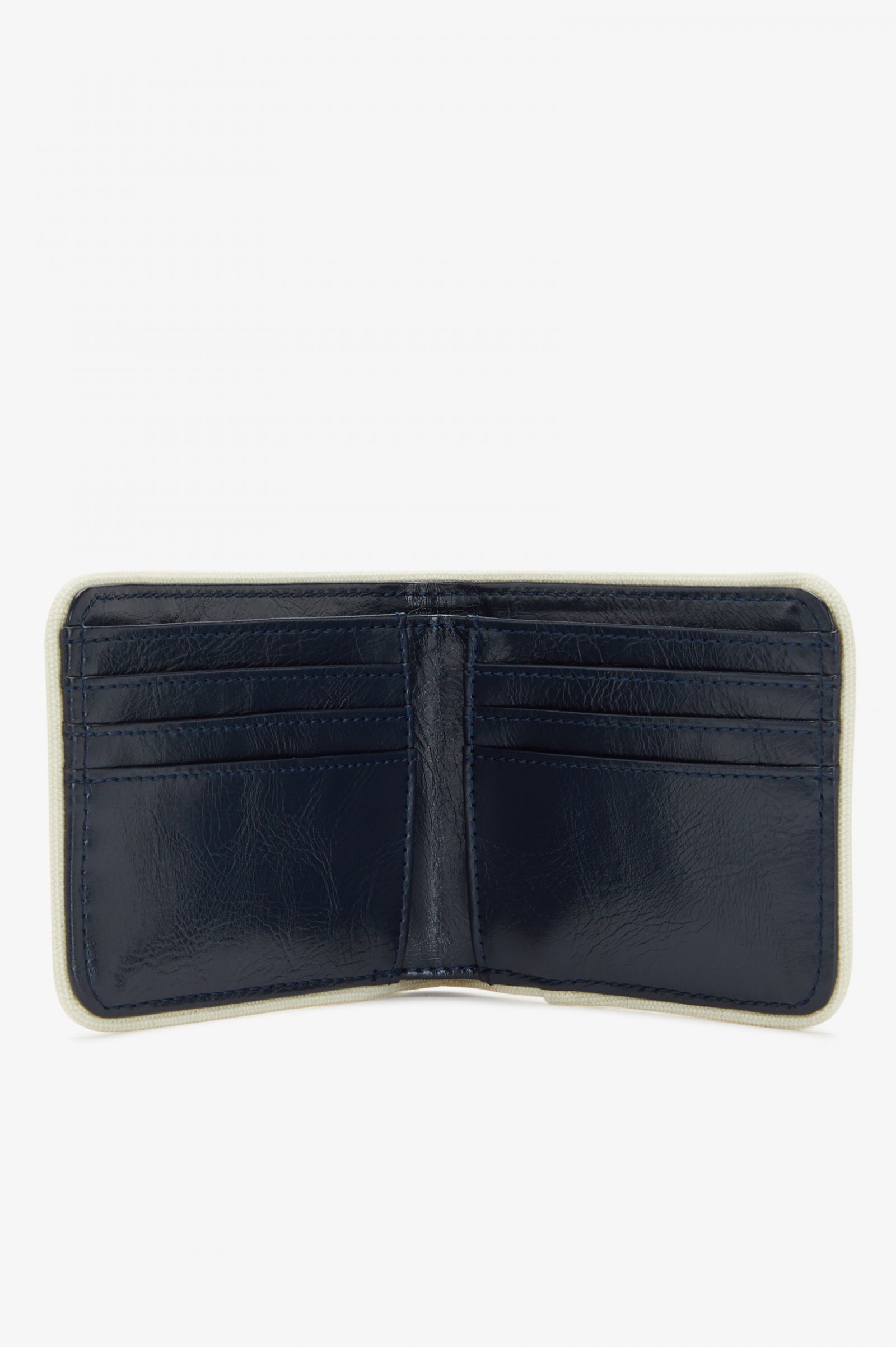 Classic Billfold Wallet Navy / Ecru