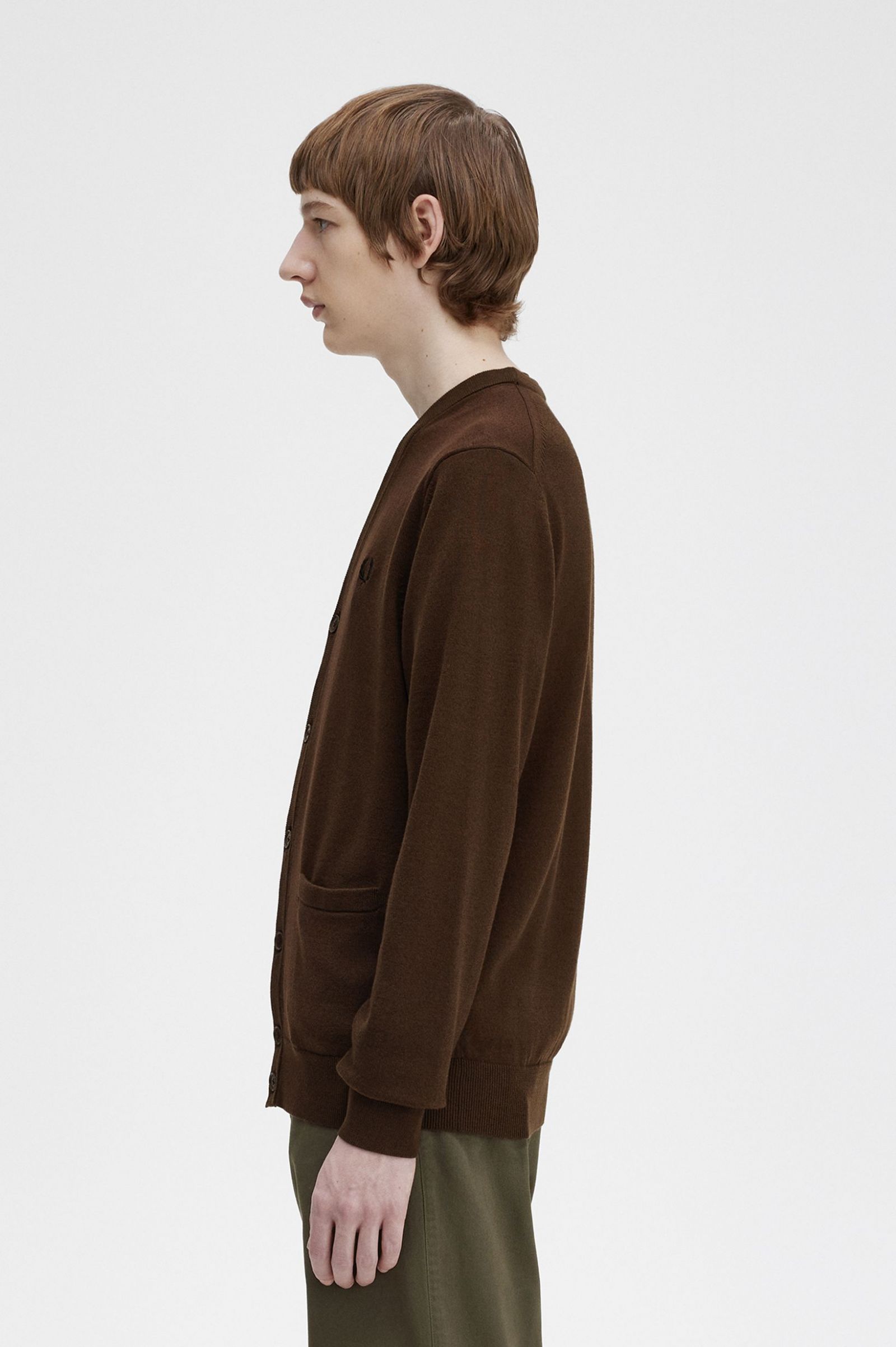 Classic Cardigan Burnt Tobacco