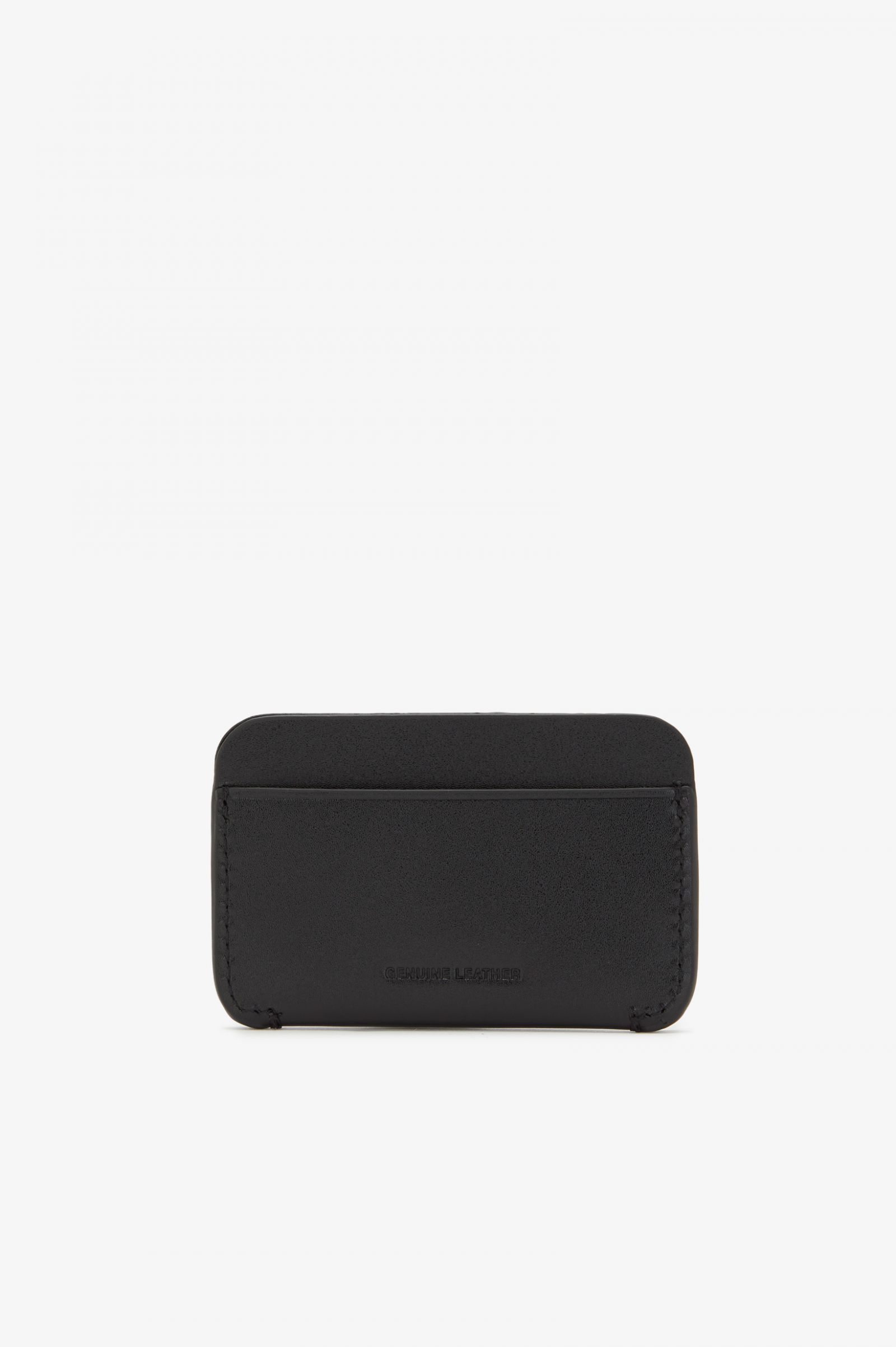 Burnished Leather Cardholder Black