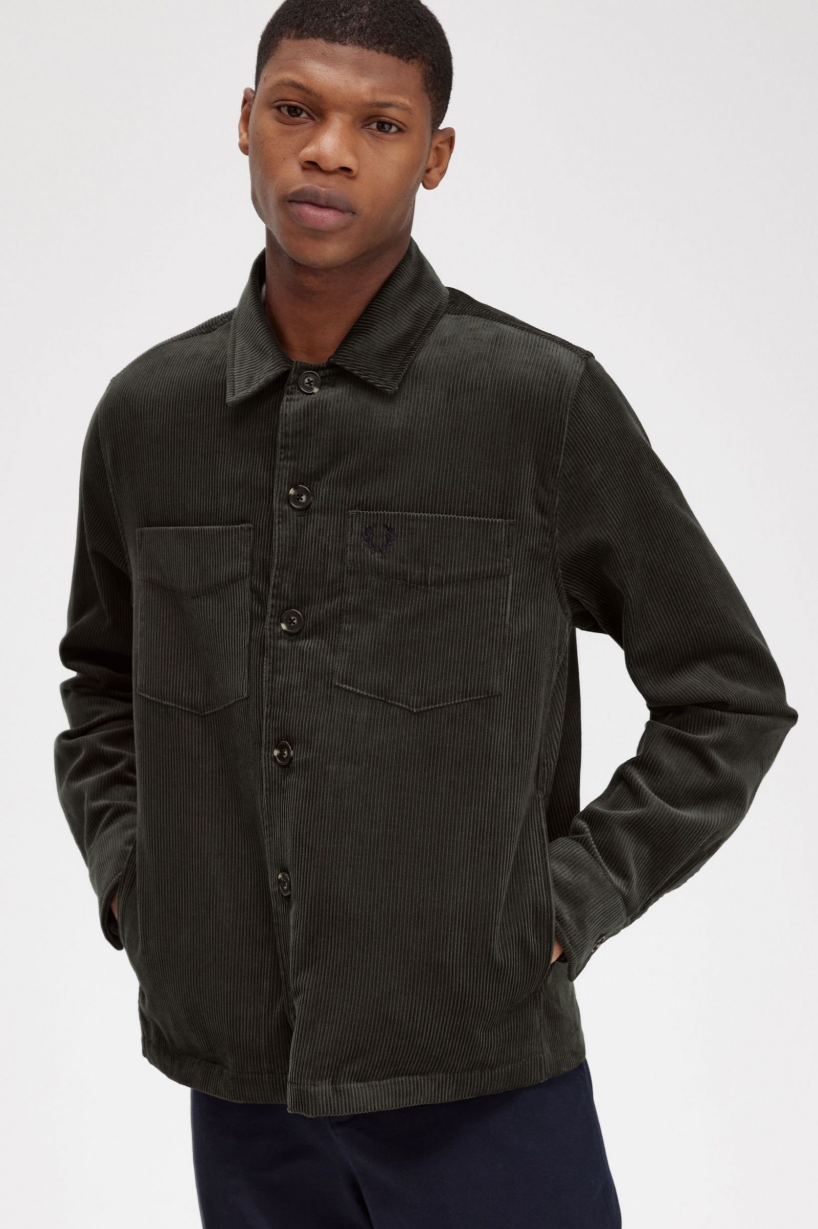 Cord Overshirt Field Green