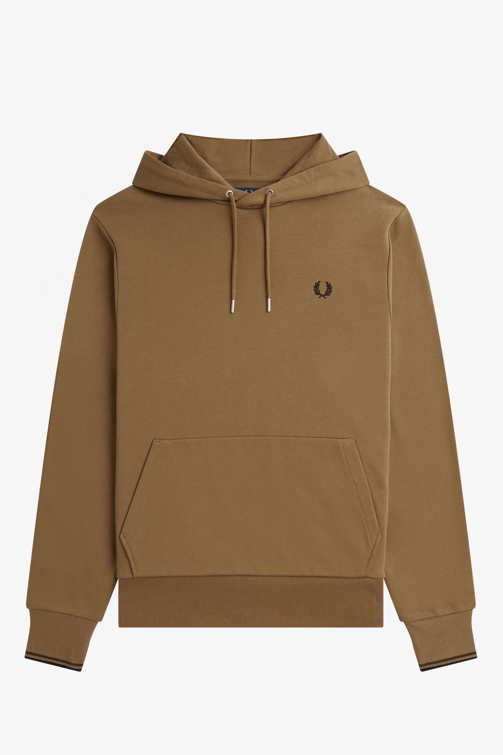Tipped Hooded Sweatshirt Shaded Stone / Burnt Tobacco